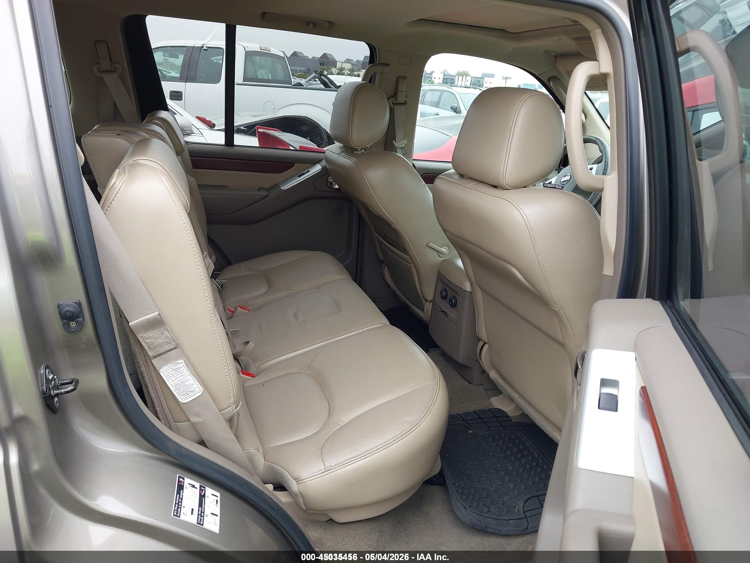 2008 Nissan Pathfinder Le V8 Gray vin: 5N1BR18A78C631710
