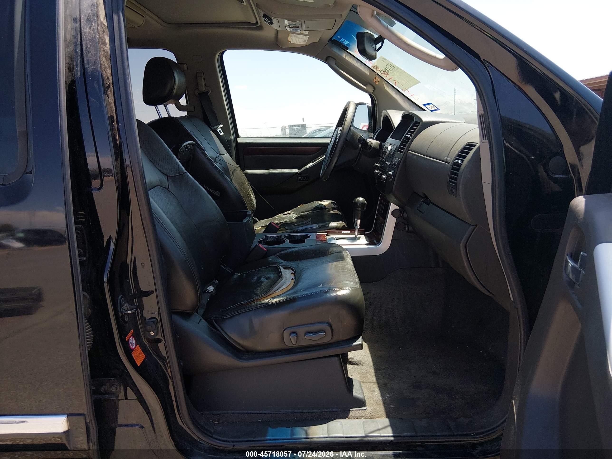 2008 Nissan Pathfinder Le V8 Черный vin: 5N1BR18A78C632064