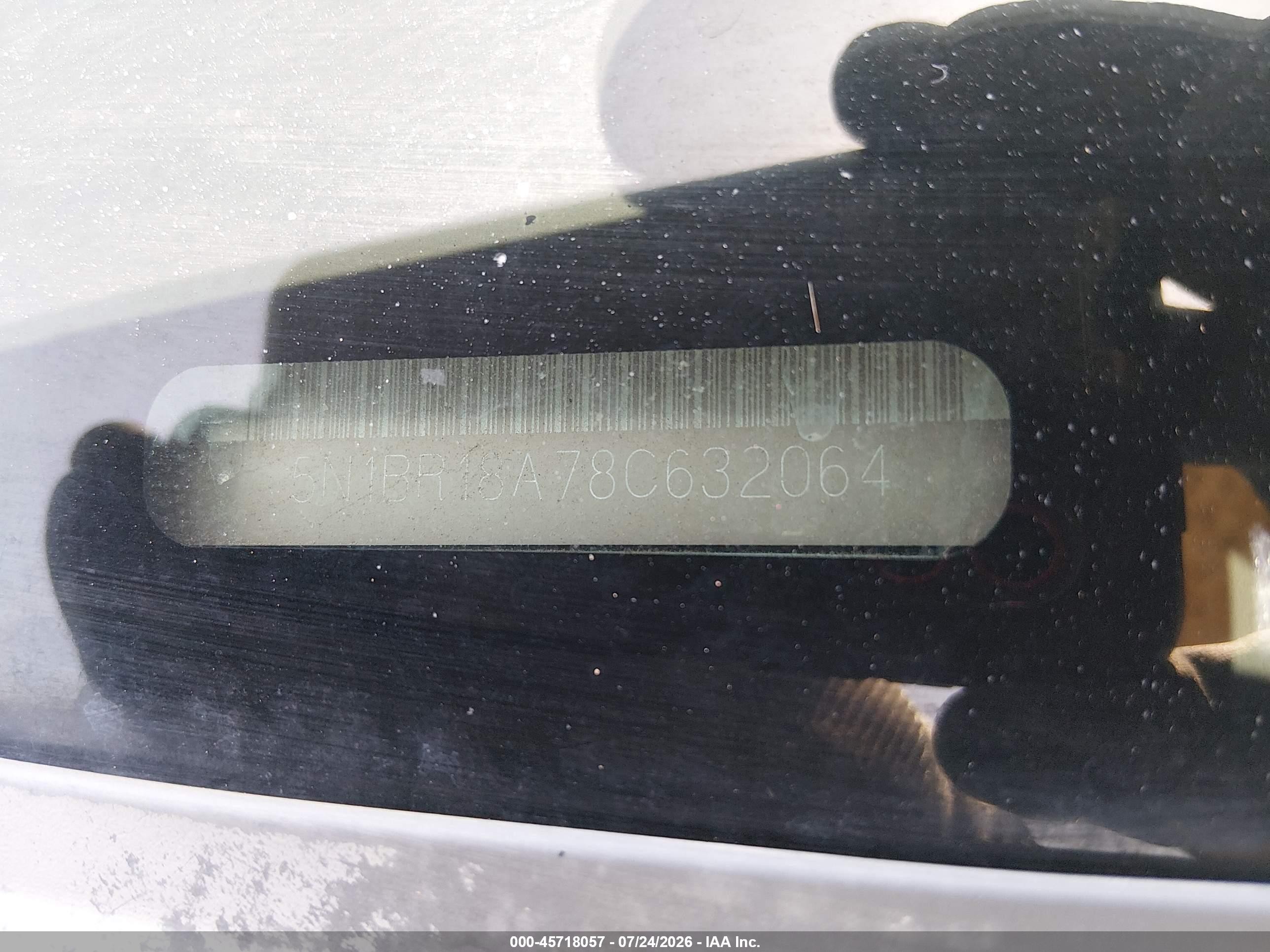 2008 Nissan Pathfinder Le V8 Черный vin: 5N1BR18A78C632064