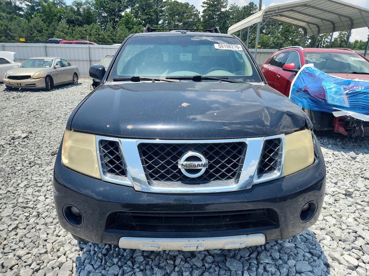 2008 Nissan Pathfinder Se V8 Black vin: 5N1BR18B48C618907