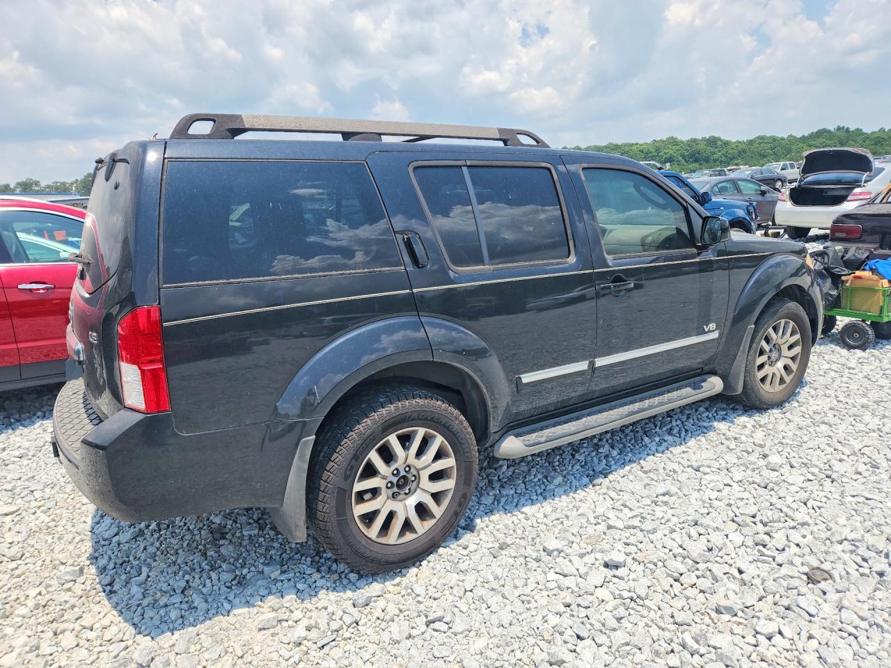 2008 Nissan Pathfinder Se V8 Black vin: 5N1BR18B48C618907