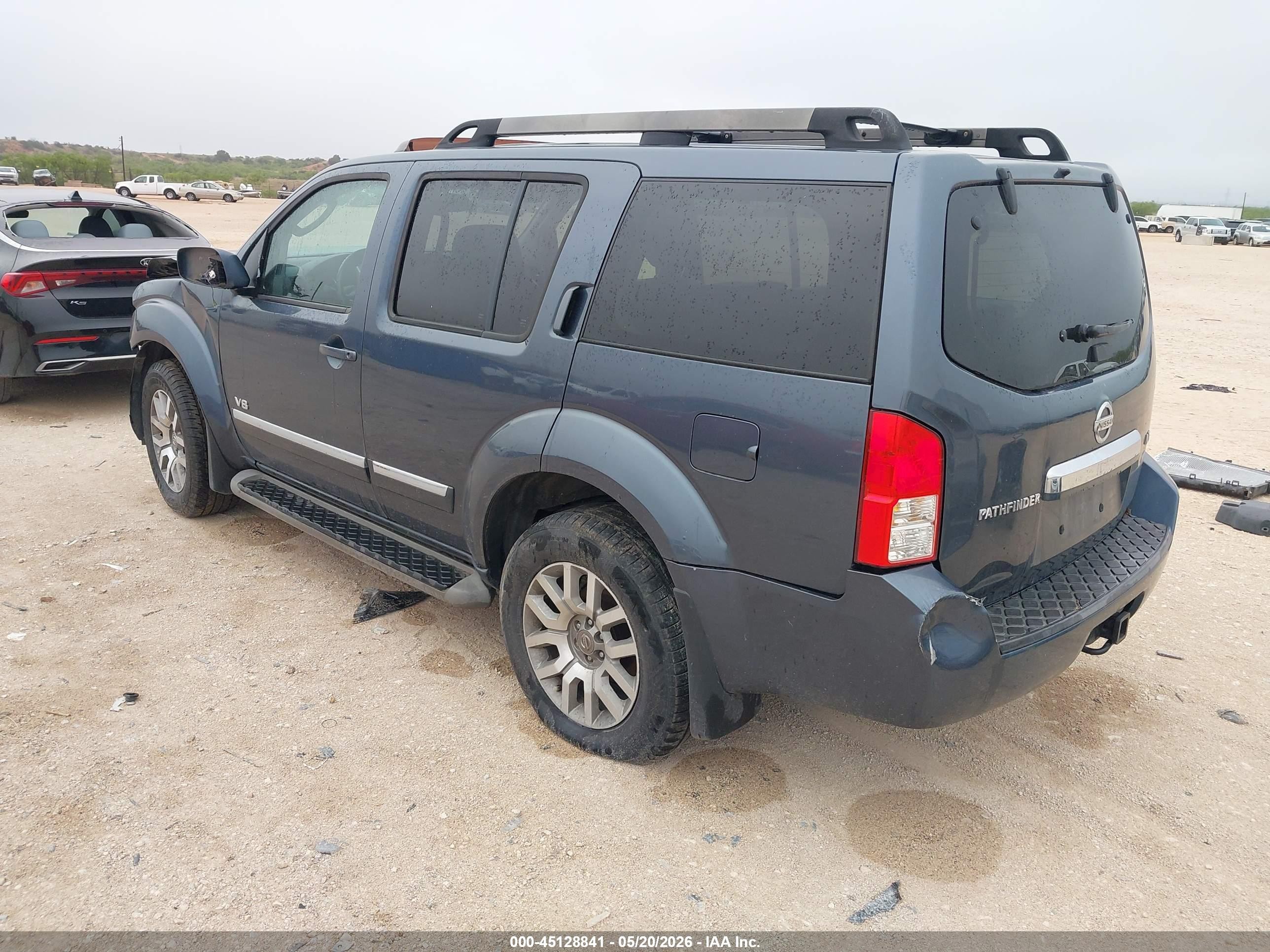 2008 Nissan Pathfinder Le V8 Gray vin: 5N1BR18B68C620626