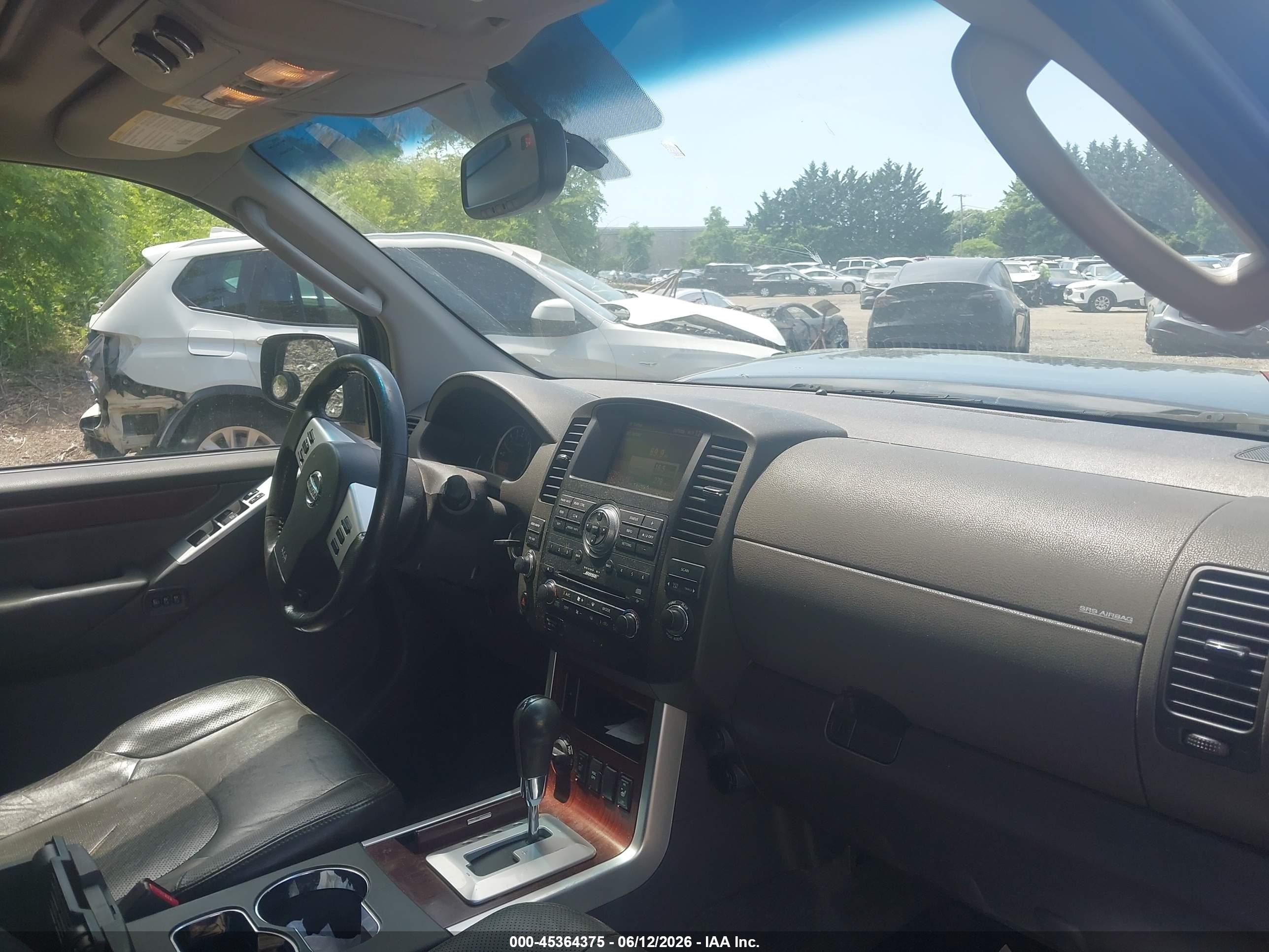 2008 Nissan Pathfinder Le V8 Black vin: 5N1BR18B78C619646