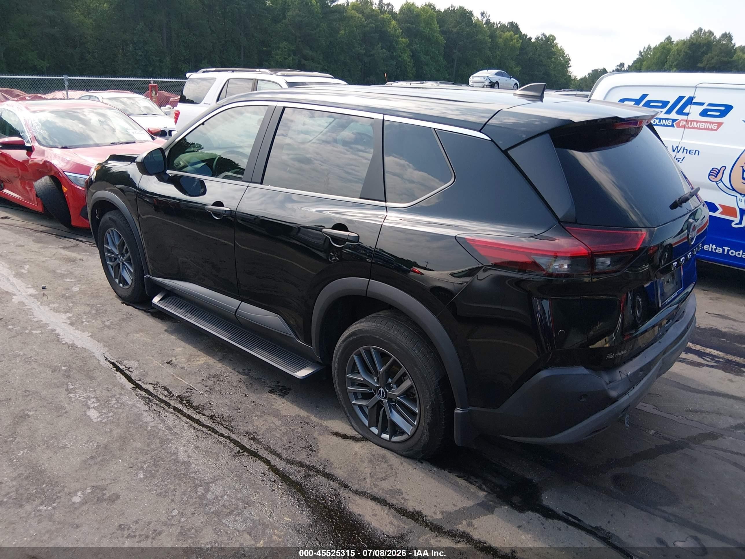2023 Nissan Rogue S Fwd Black vin: 5N1BT3AA1PC765442