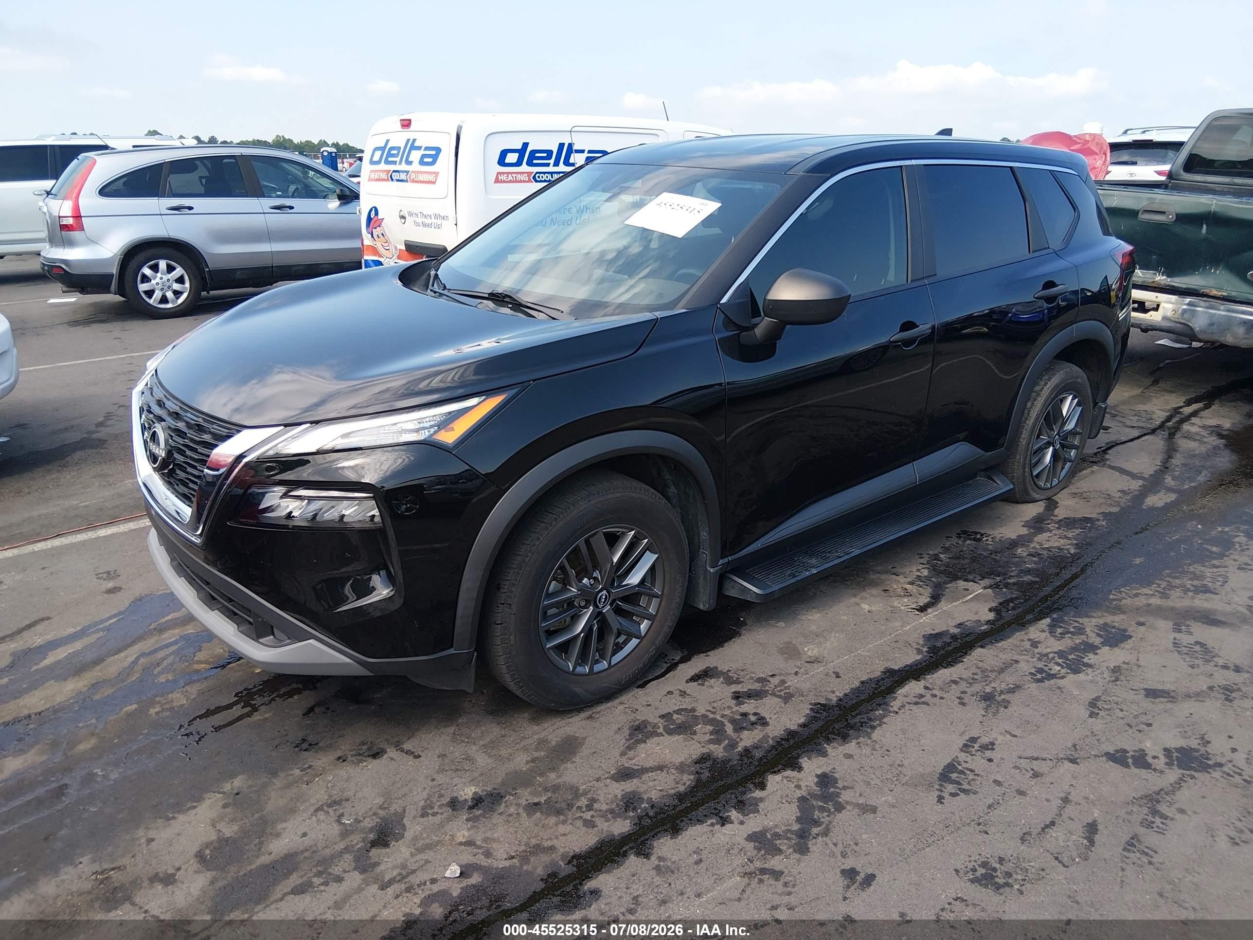 2023 Nissan Rogue S Fwd Black vin: 5N1BT3AA1PC765442