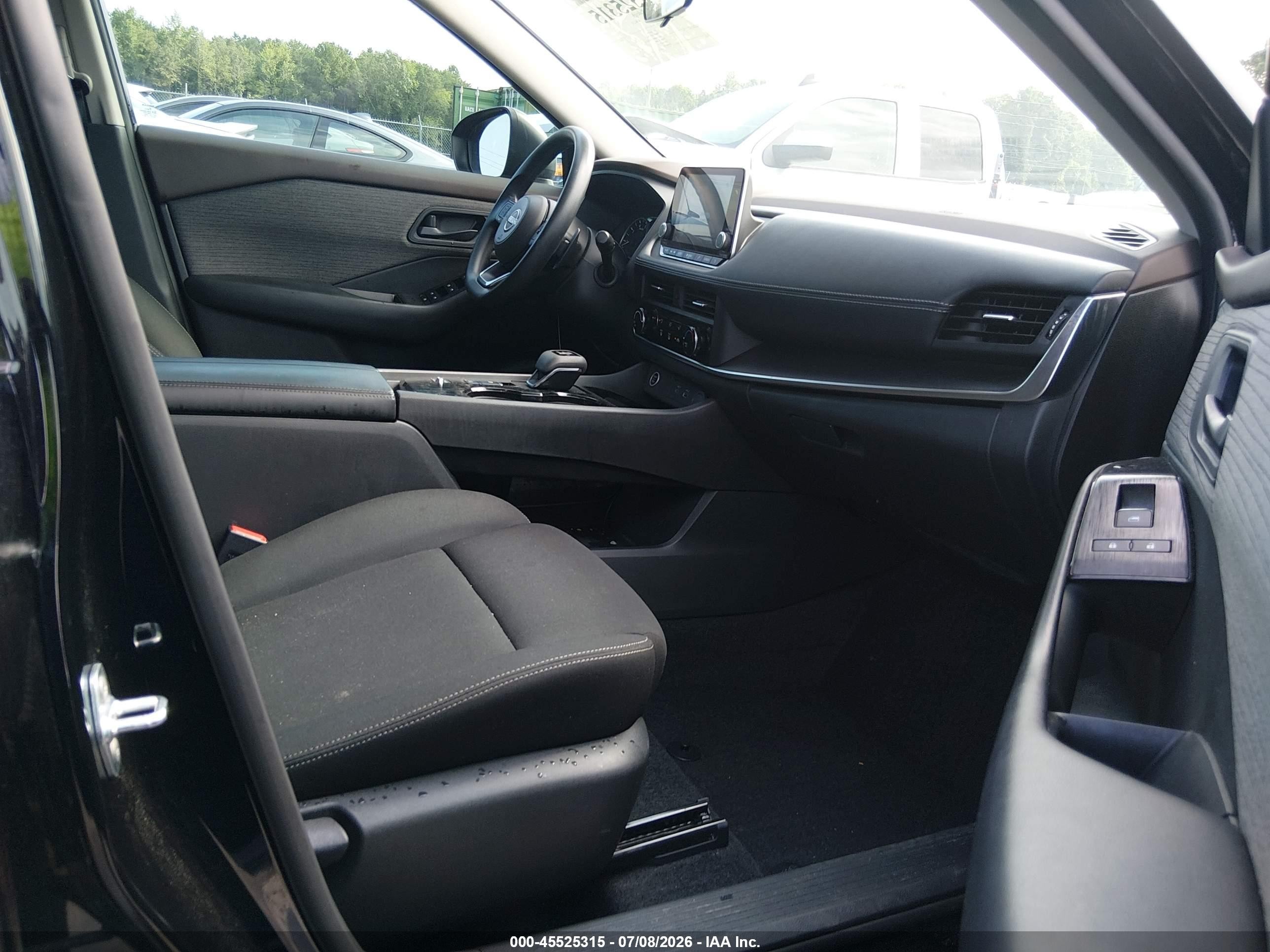 2023 Nissan Rogue S Fwd Black vin: 5N1BT3AA1PC765442
