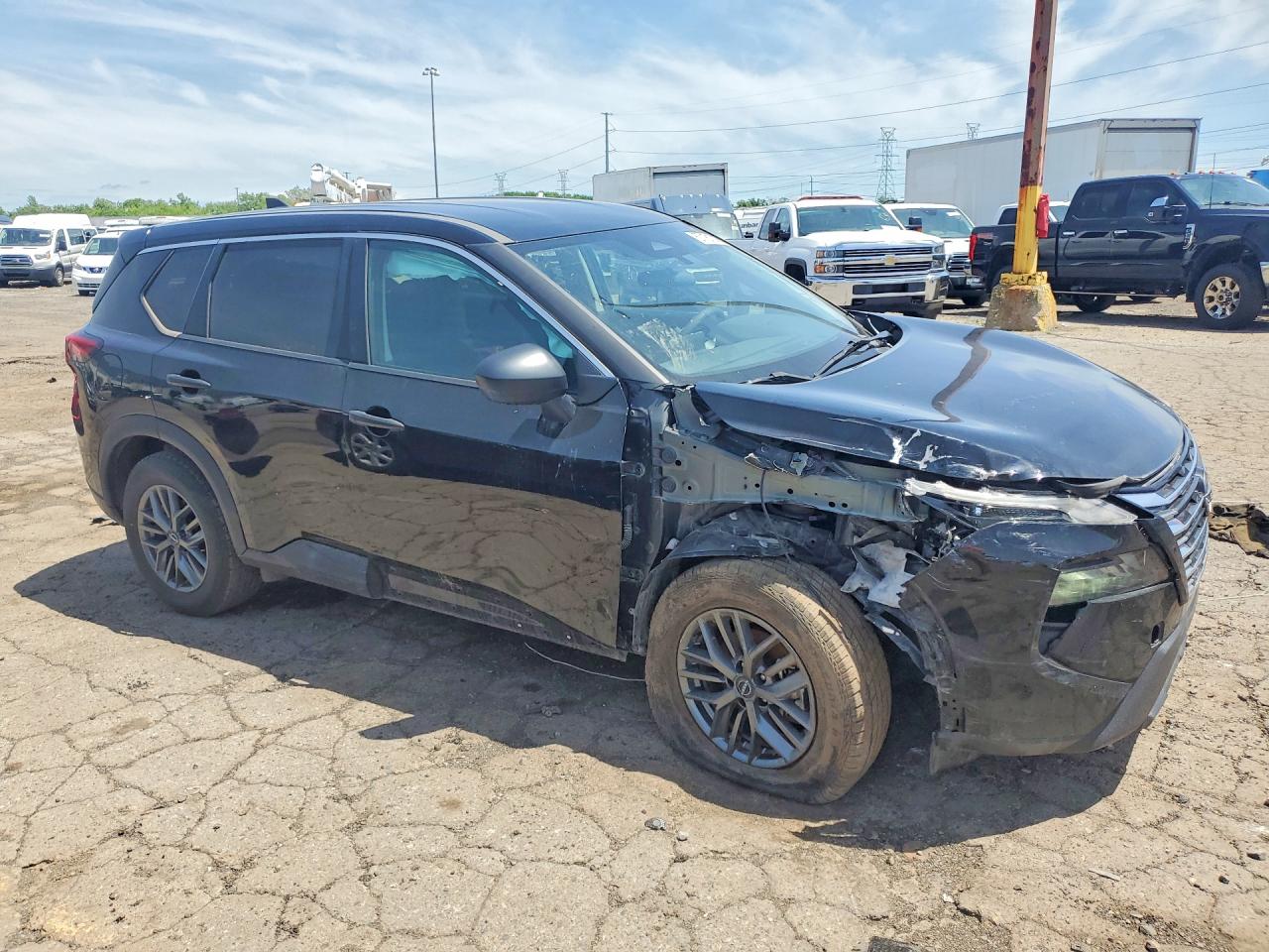 2024 Nissan Rogue S Black vin: 5N1BT3AA2RC710615
