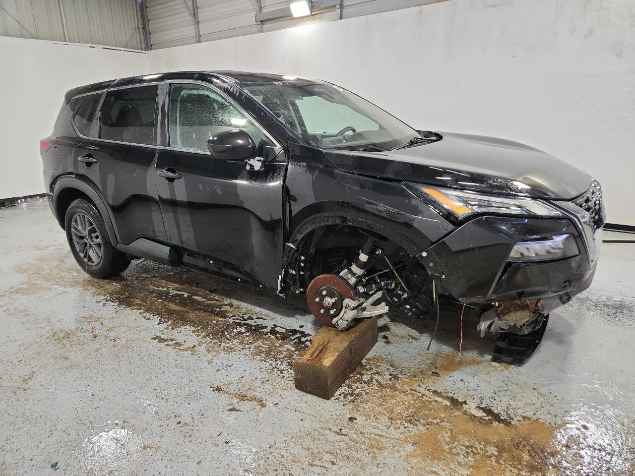 2023 Nissan Rogue S Black vin: 5N1BT3AA4PC900008 Damage: Windshield, Broken, Replacement Required