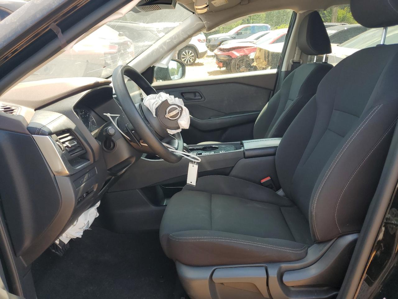 2023 Nissan Rogue S Black vin: 5N1BT3AA4PC900008 Damage: Airbag - Front Left, Deployed, Replacement Required
