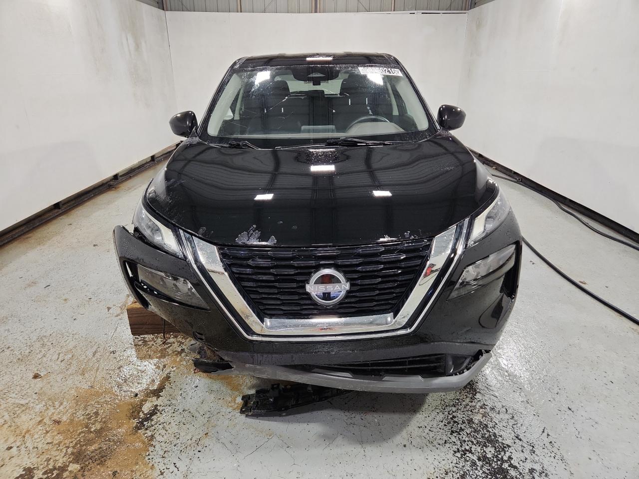 2023 Nissan Rogue S Black vin: 5N1BT3AA4PC900008 Damage: Front Bumper Molding, Broken, Replacement Required