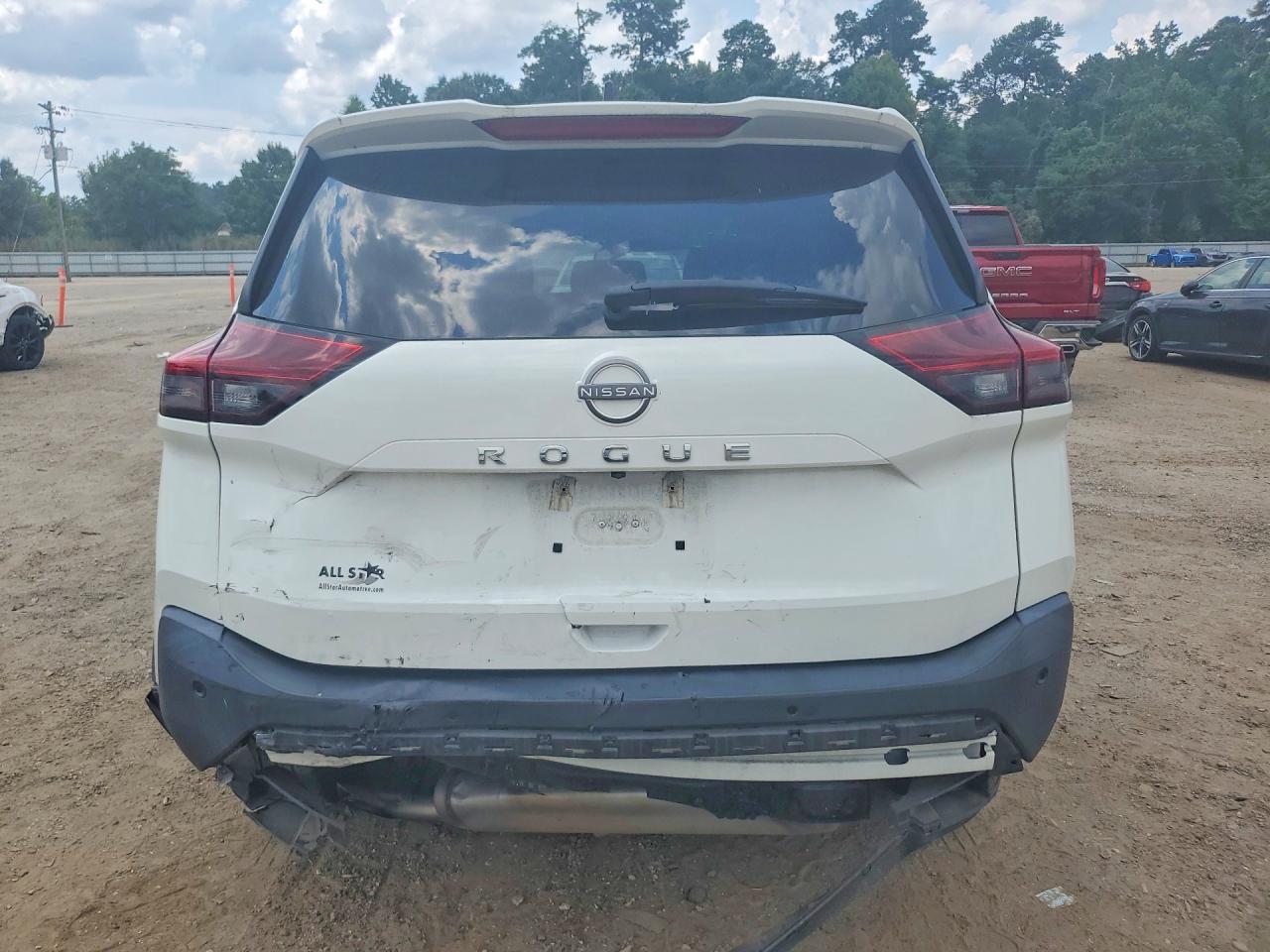 2023 Nissan Rogue S White vin: 5N1BT3AA6PC744473