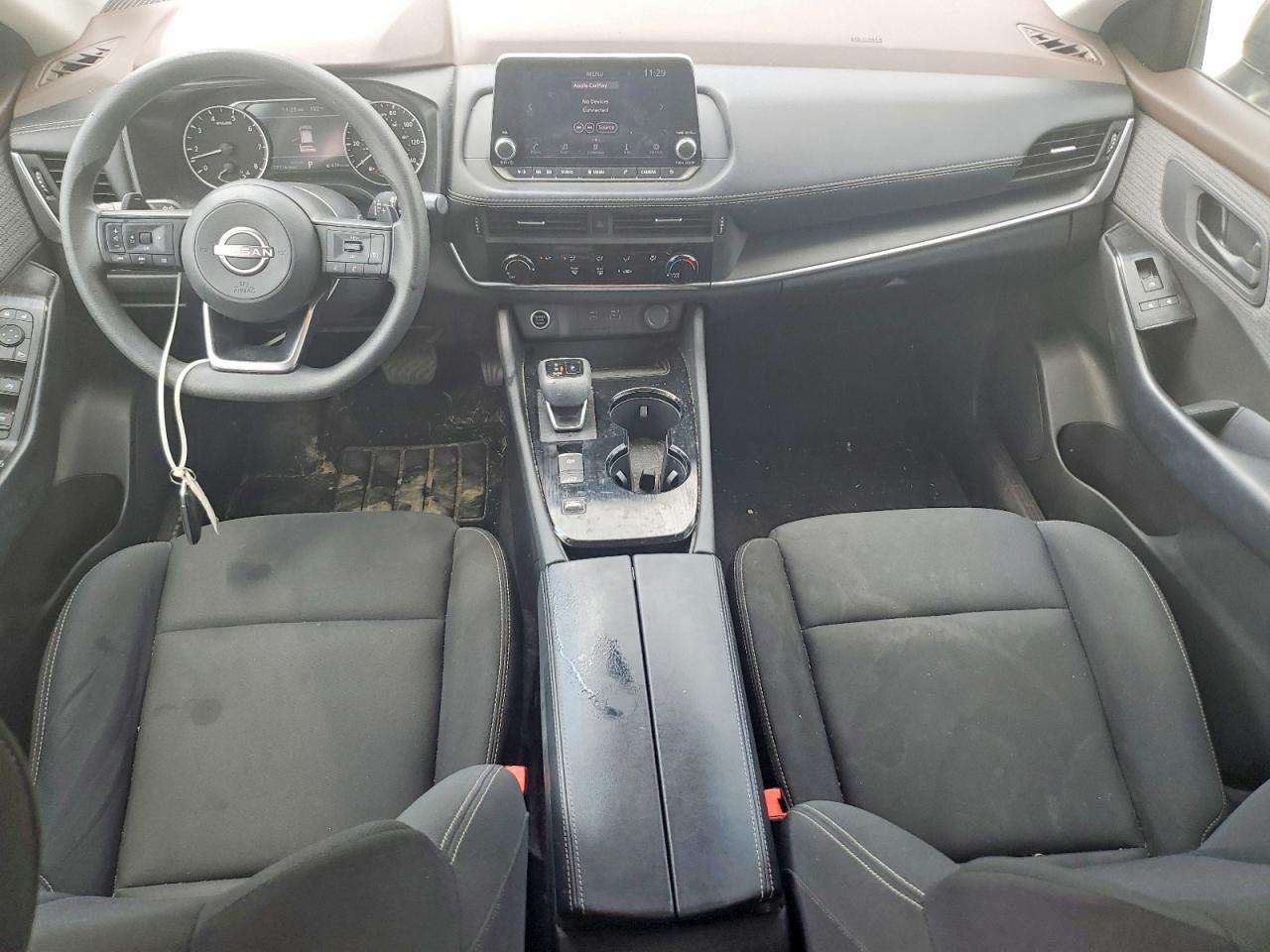 2023 Nissan Rogue S White vin: 5N1BT3AA6PC744473
