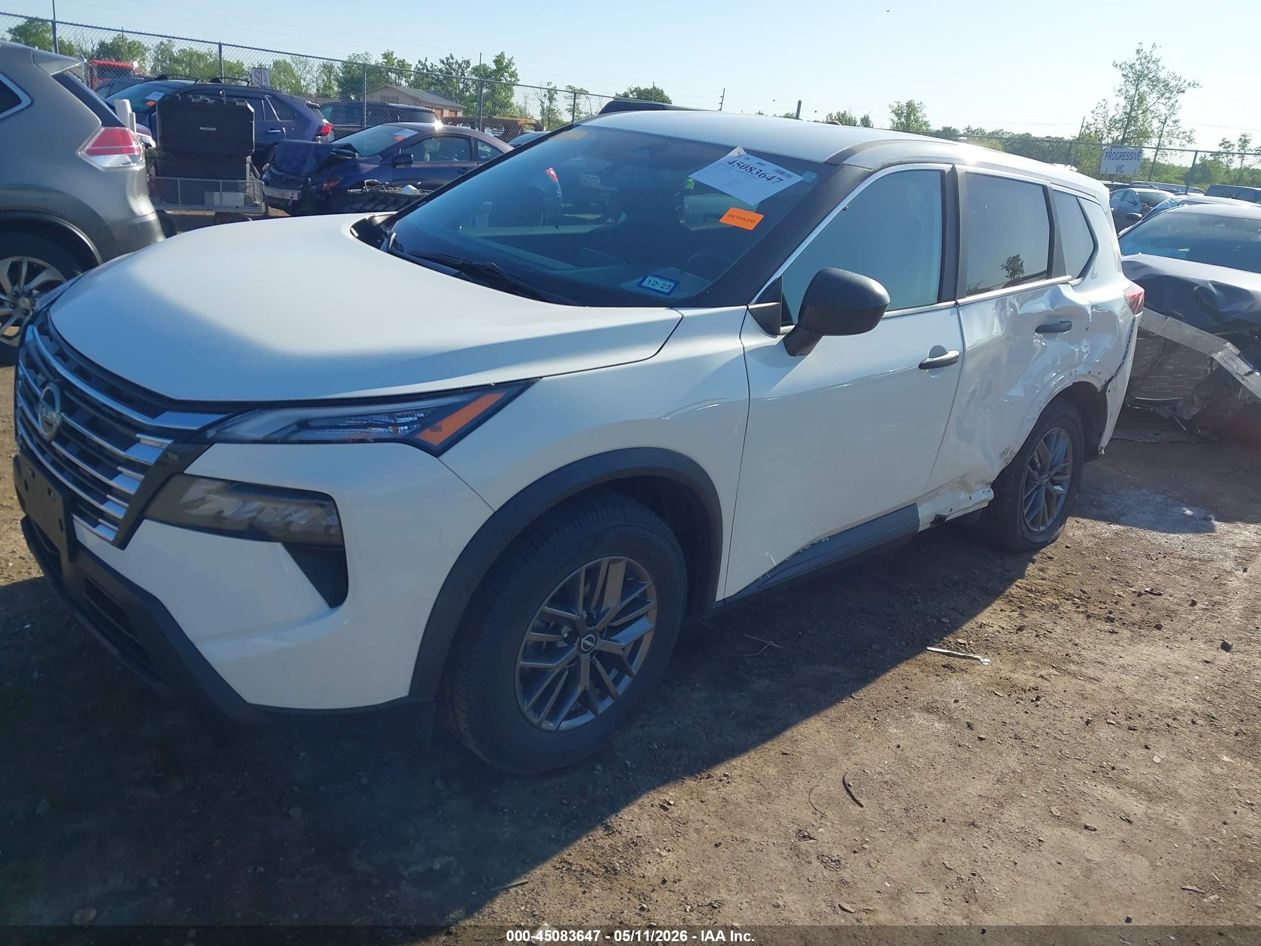 2024 Nissan Rogue S Fwd White vin: 5N1BT3AA7RC696534