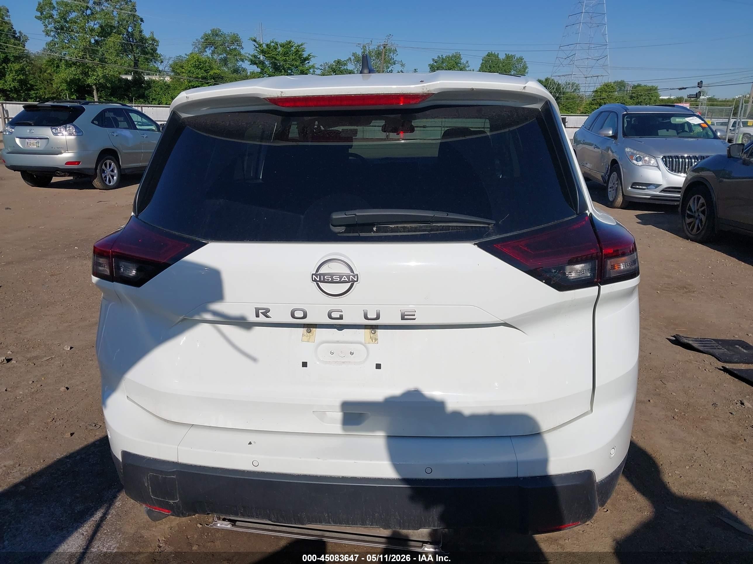 2024 Nissan Rogue S Fwd White vin: 5N1BT3AA7RC696534