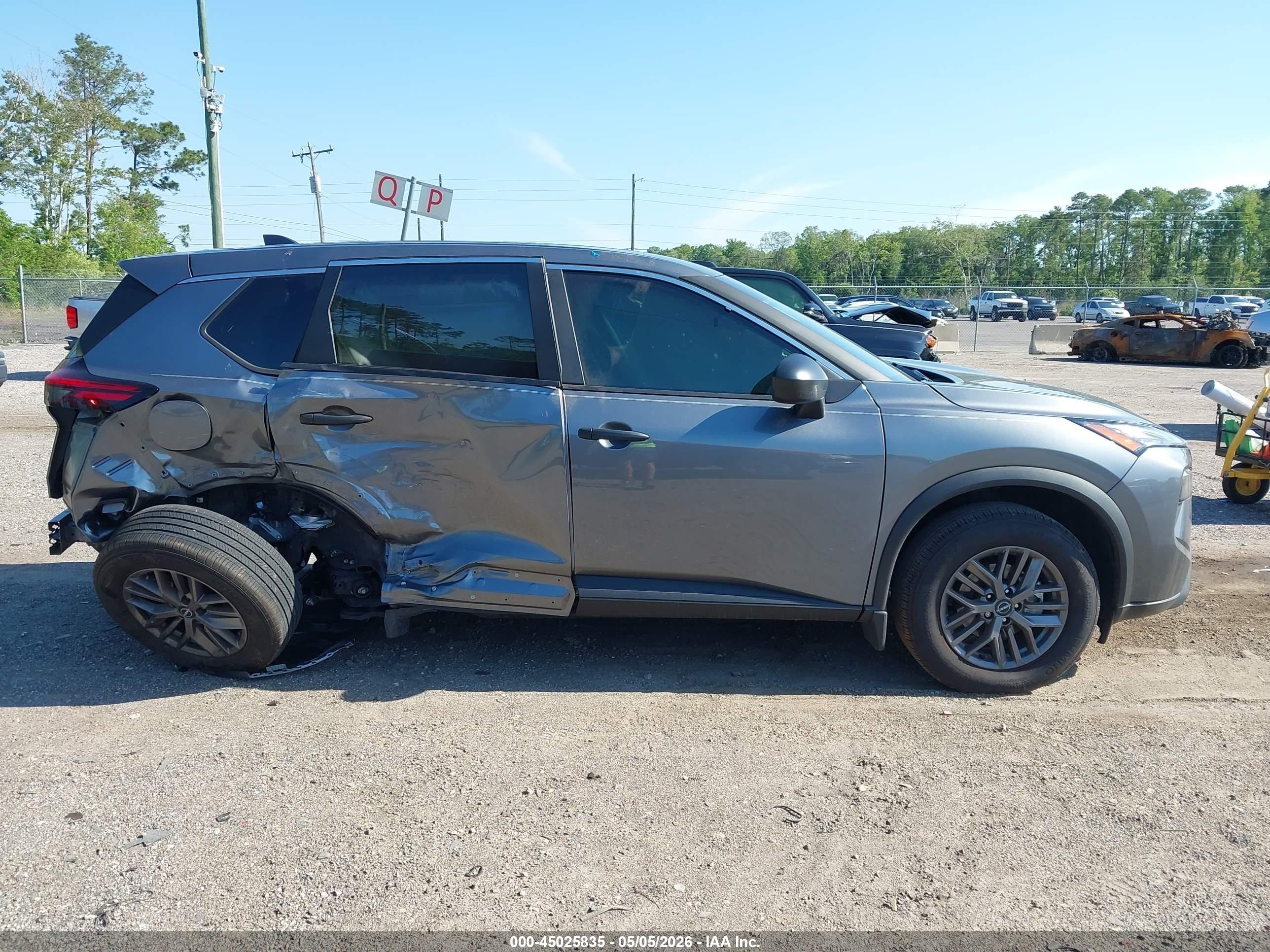 2025 Nissan Rogue S Fwd Gray vin: 5N1BT3AA8SC866163