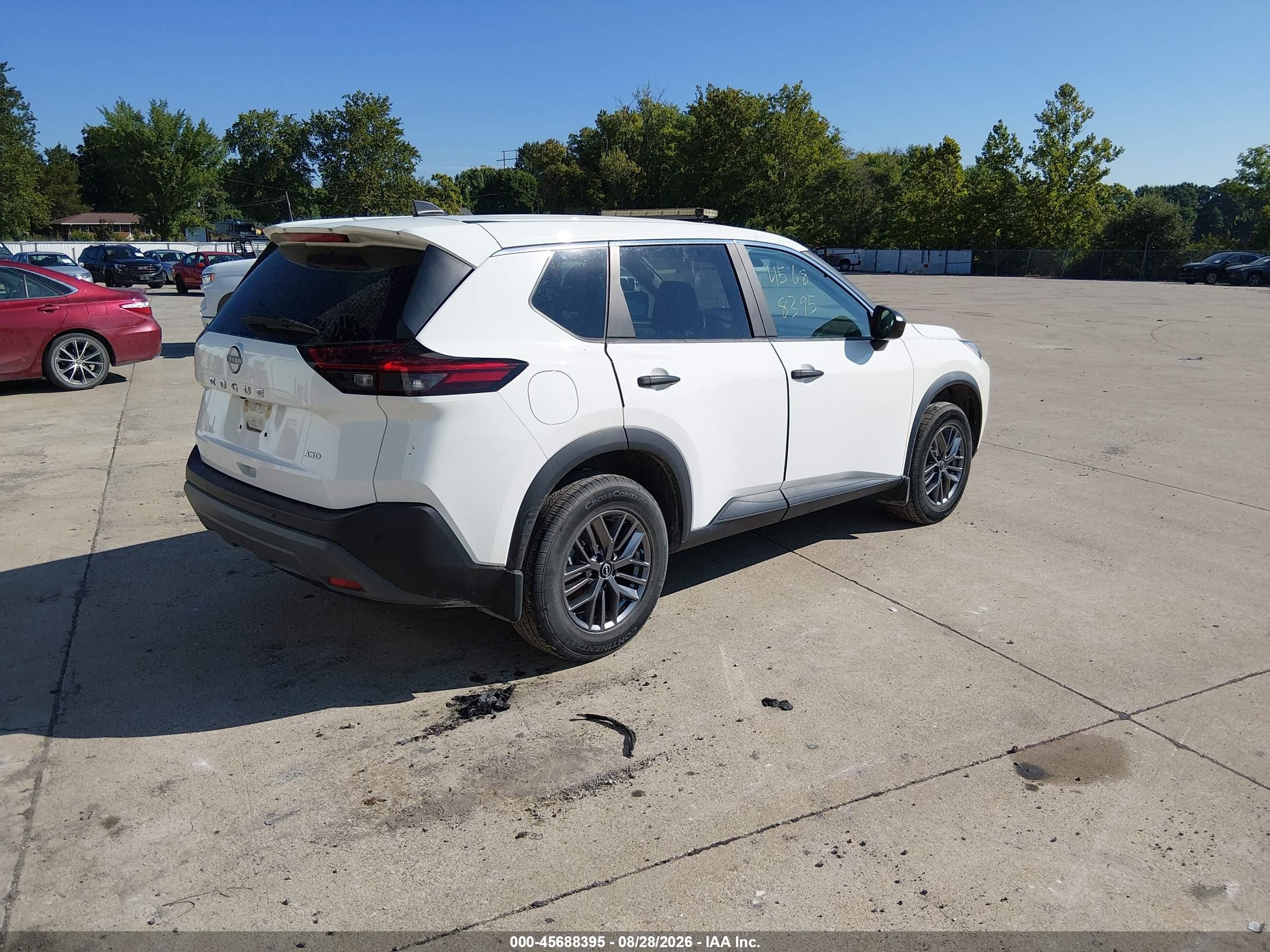 2023 Nissan Rogue S Intelligent Awd Белый vin: 5N1BT3AB0PC837532