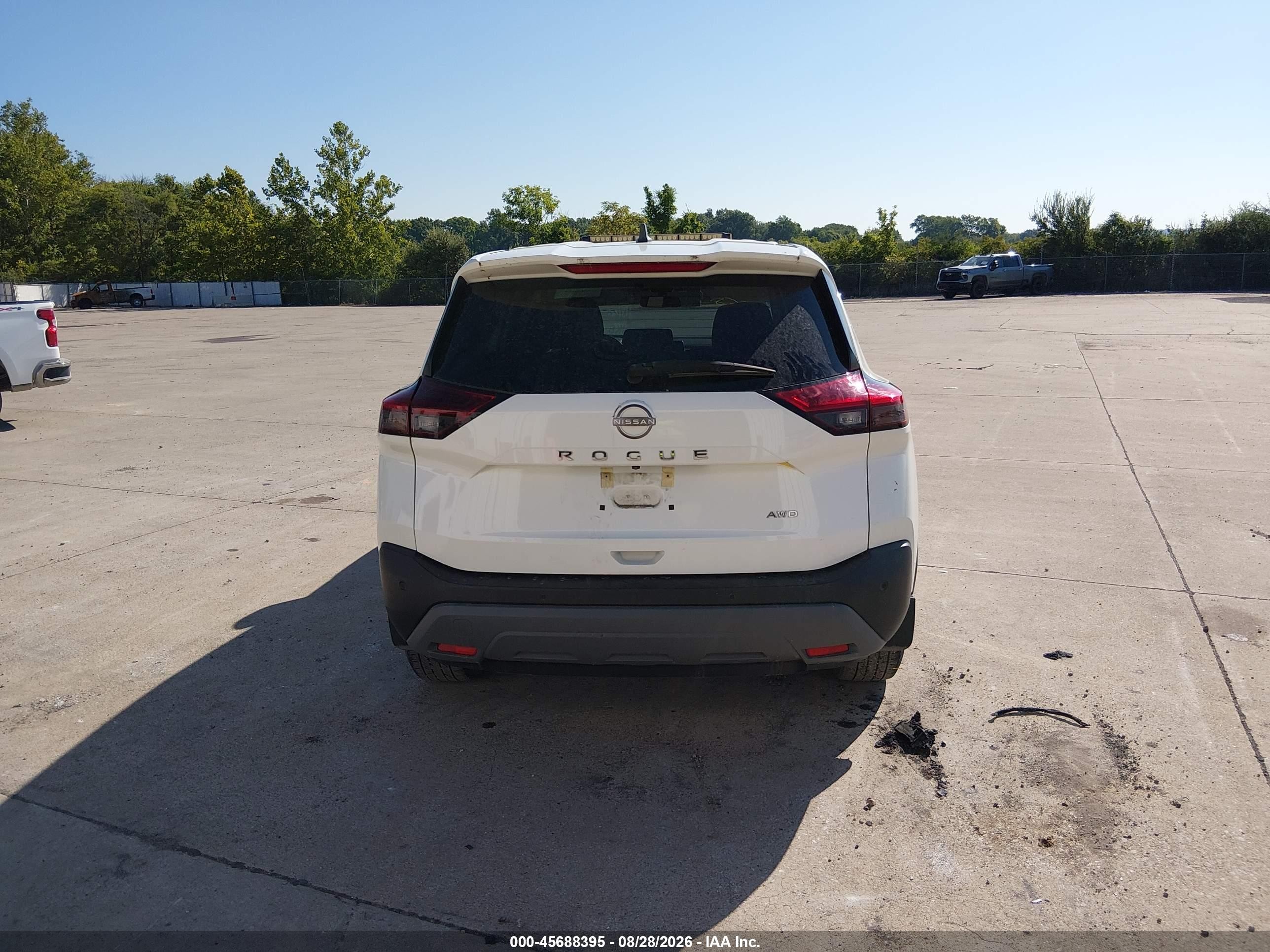 2023 Nissan Rogue S Intelligent Awd Белый vin: 5N1BT3AB0PC837532