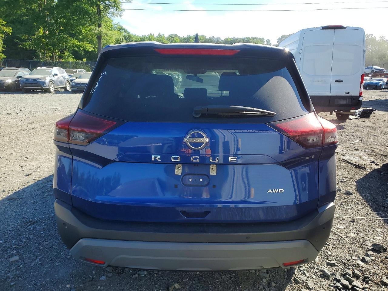 2023 Nissan Rogue S Blue vin: 5N1BT3AB0PC856520