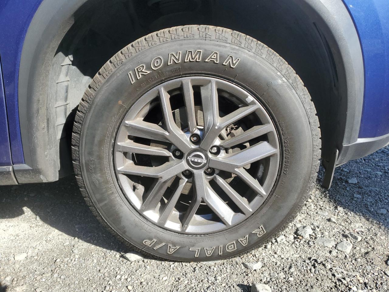 2023 Nissan Rogue S Blue vin: 5N1BT3AB0PC856520 Damage: Right Front Wheel, Curb Rash, 4 To 5 Inches