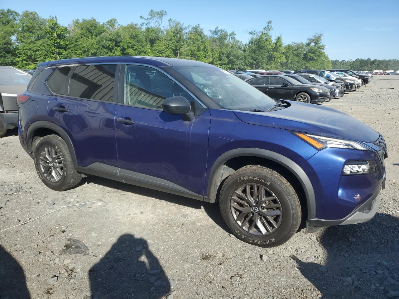 2023 Nissan Rogue S Blue vin: 5N1BT3AB0PC856520 Damage: Right Front Fender, Heavy Scratch, 1/2 To 1 Inch