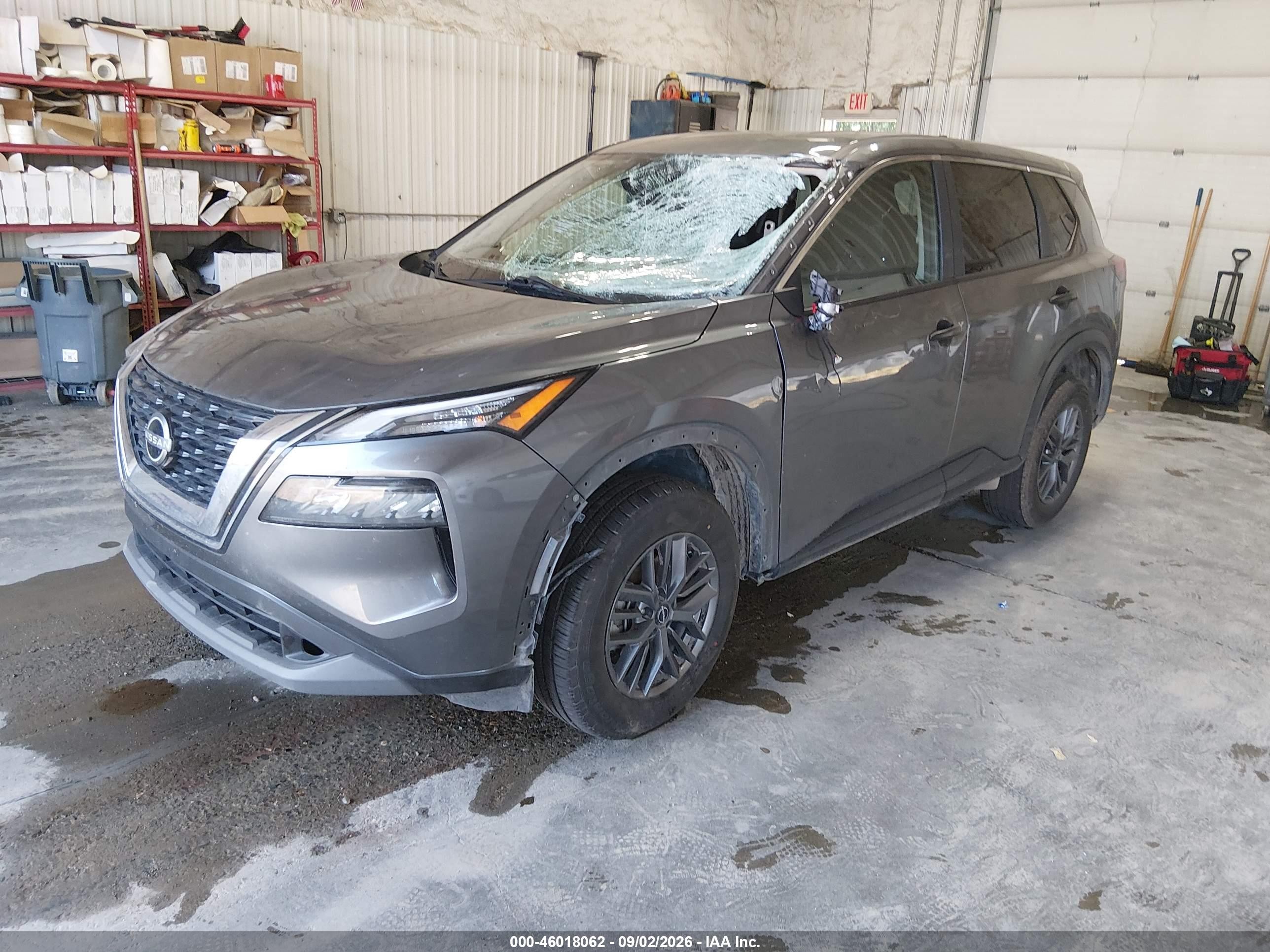 2023 Nissan Rogue S Intelligent Awd Gray vin: 5N1BT3AB1PC799244