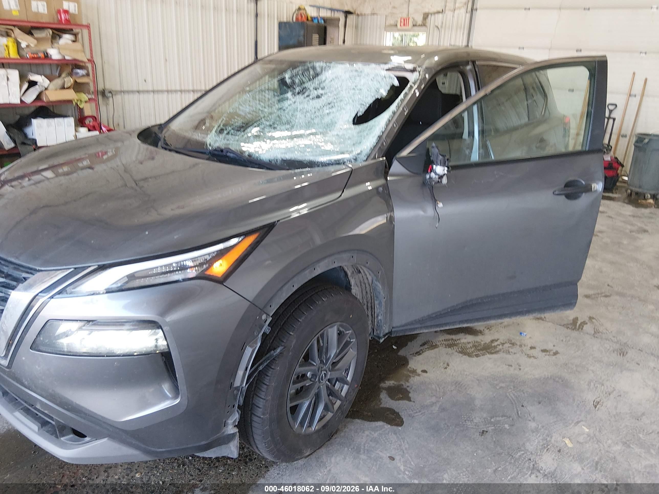 2023 Nissan Rogue S Intelligent Awd Gray vin: 5N1BT3AB1PC799244