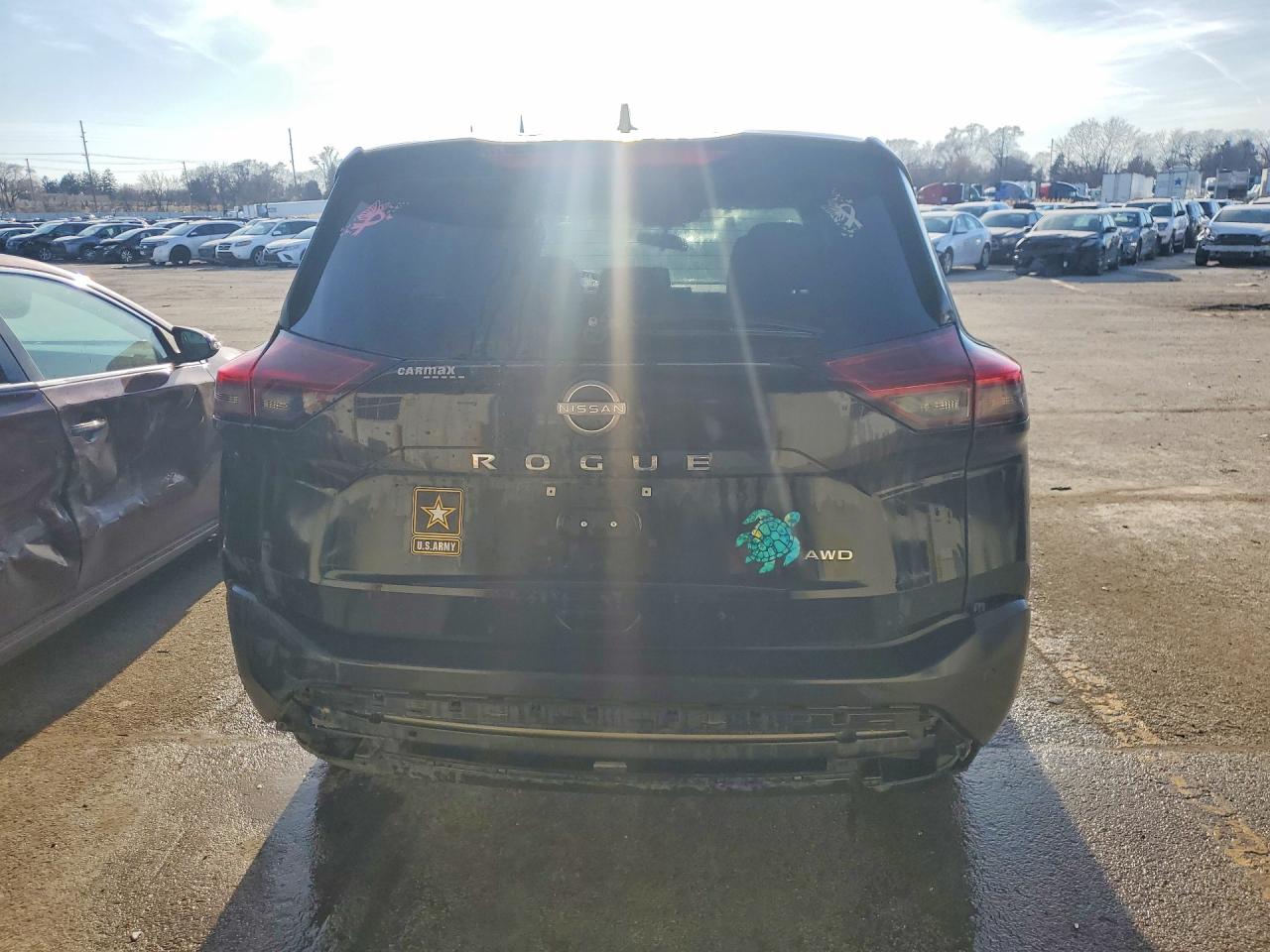 2023 Nissan Rogue S Черный vin: 5N1BT3AB1PC892734