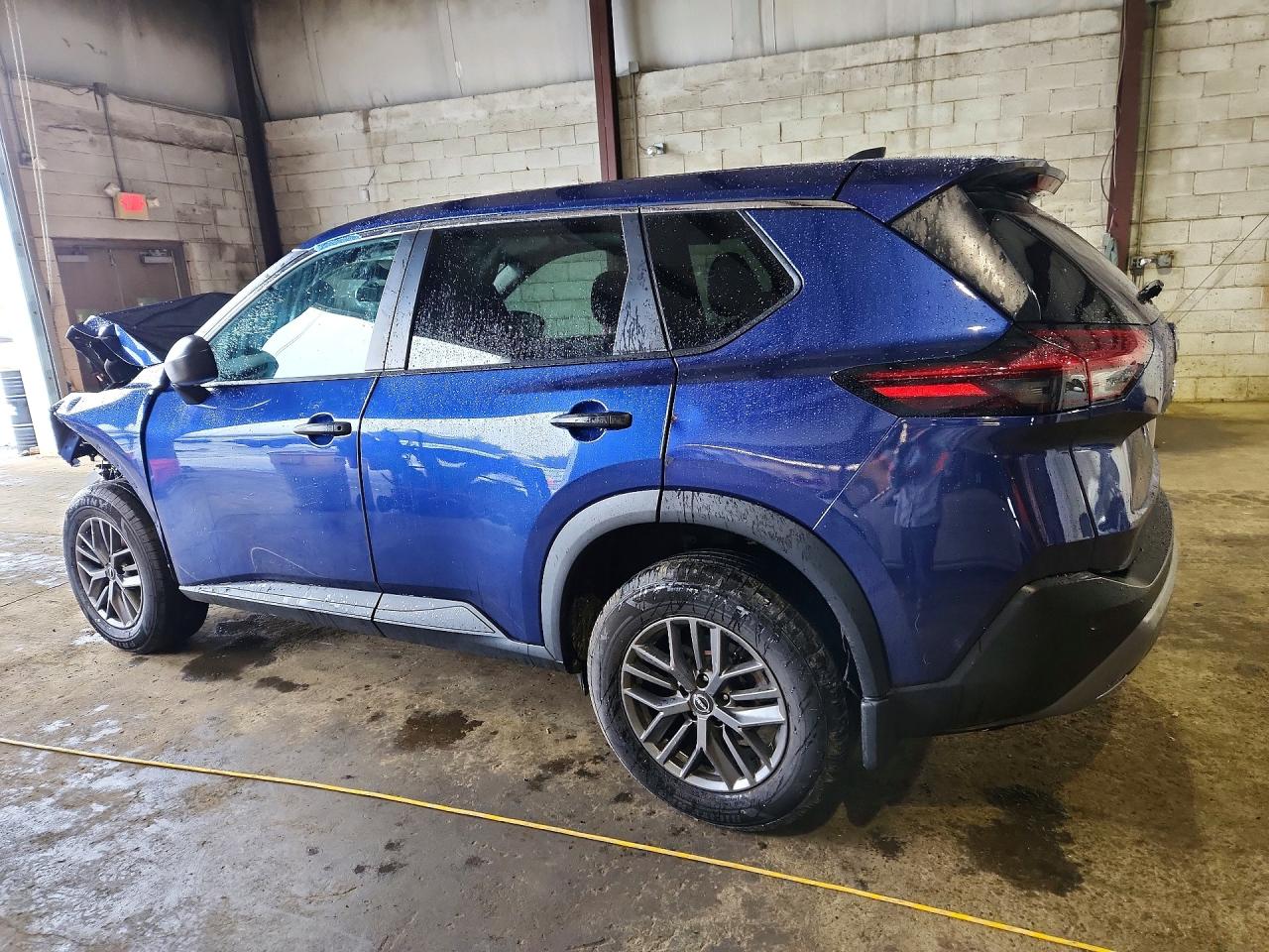 2022 Nissan Rogue S Синий vin: 5N1BT3AB2NC715767