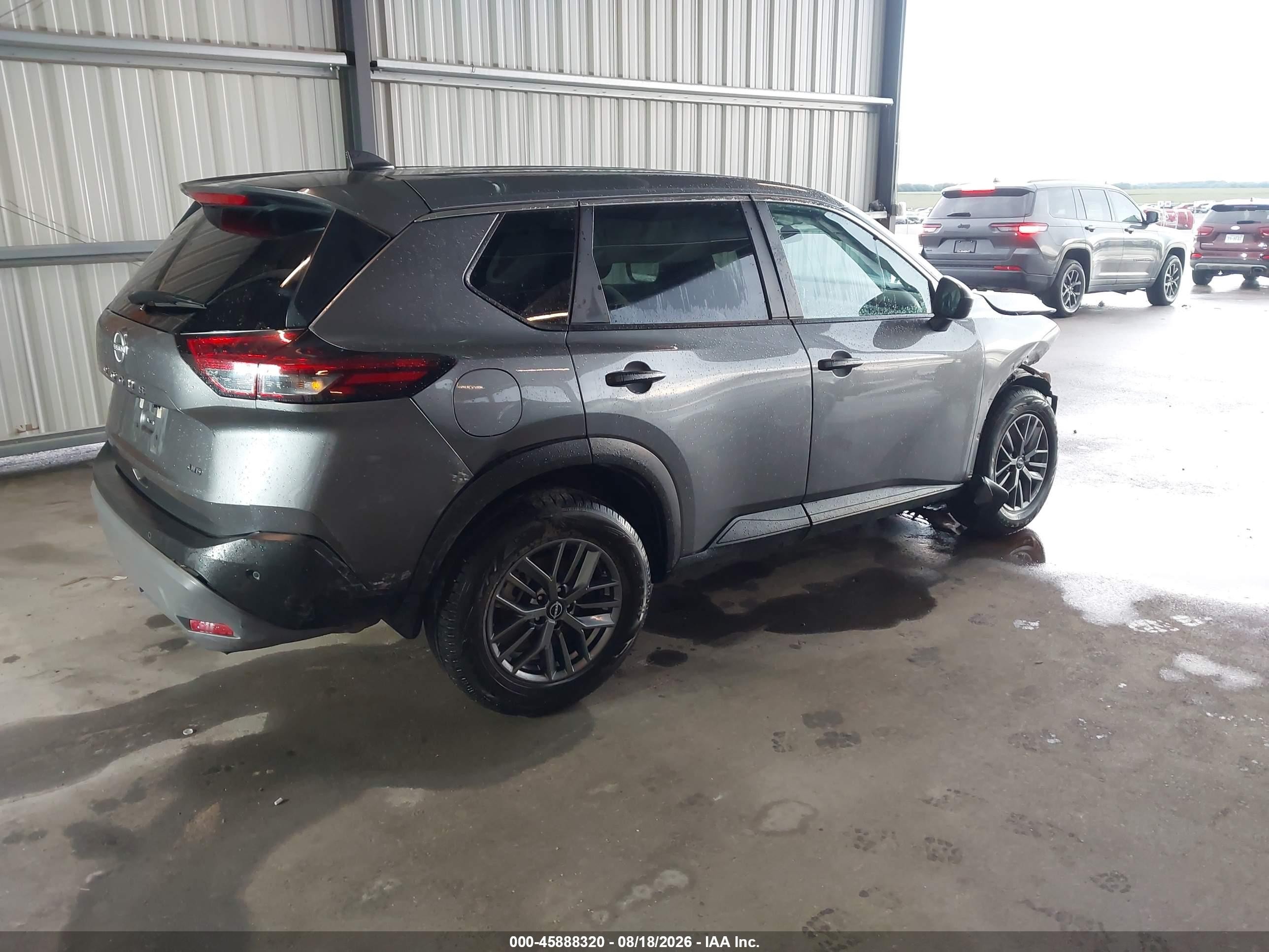 2022 Nissan Rogue S Intelligent Awd Gray vin: 5N1BT3AB2NC716708