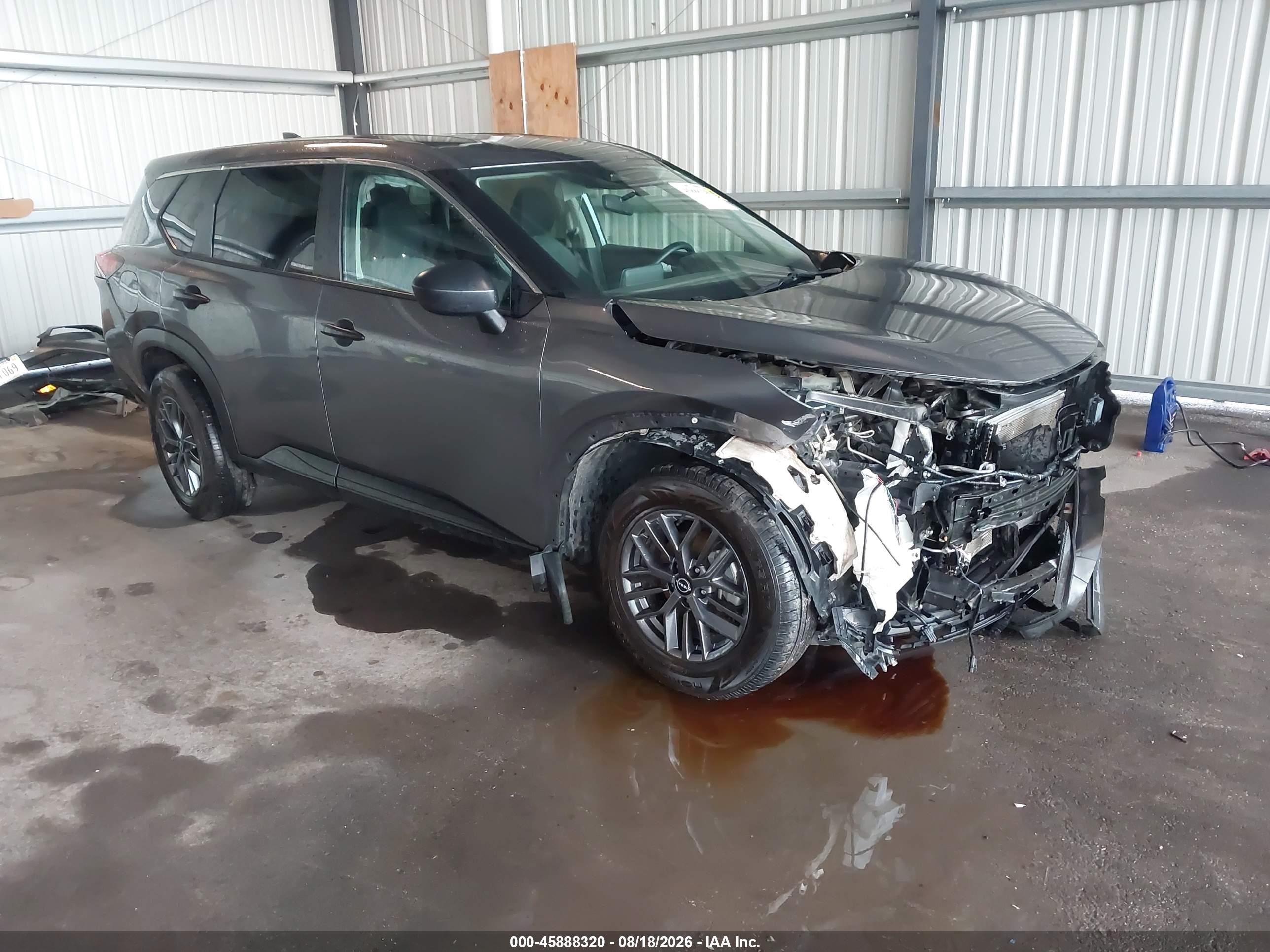 2022 Nissan Rogue S Intelligent Awd Серый vin: 5N1BT3AB2NC716708