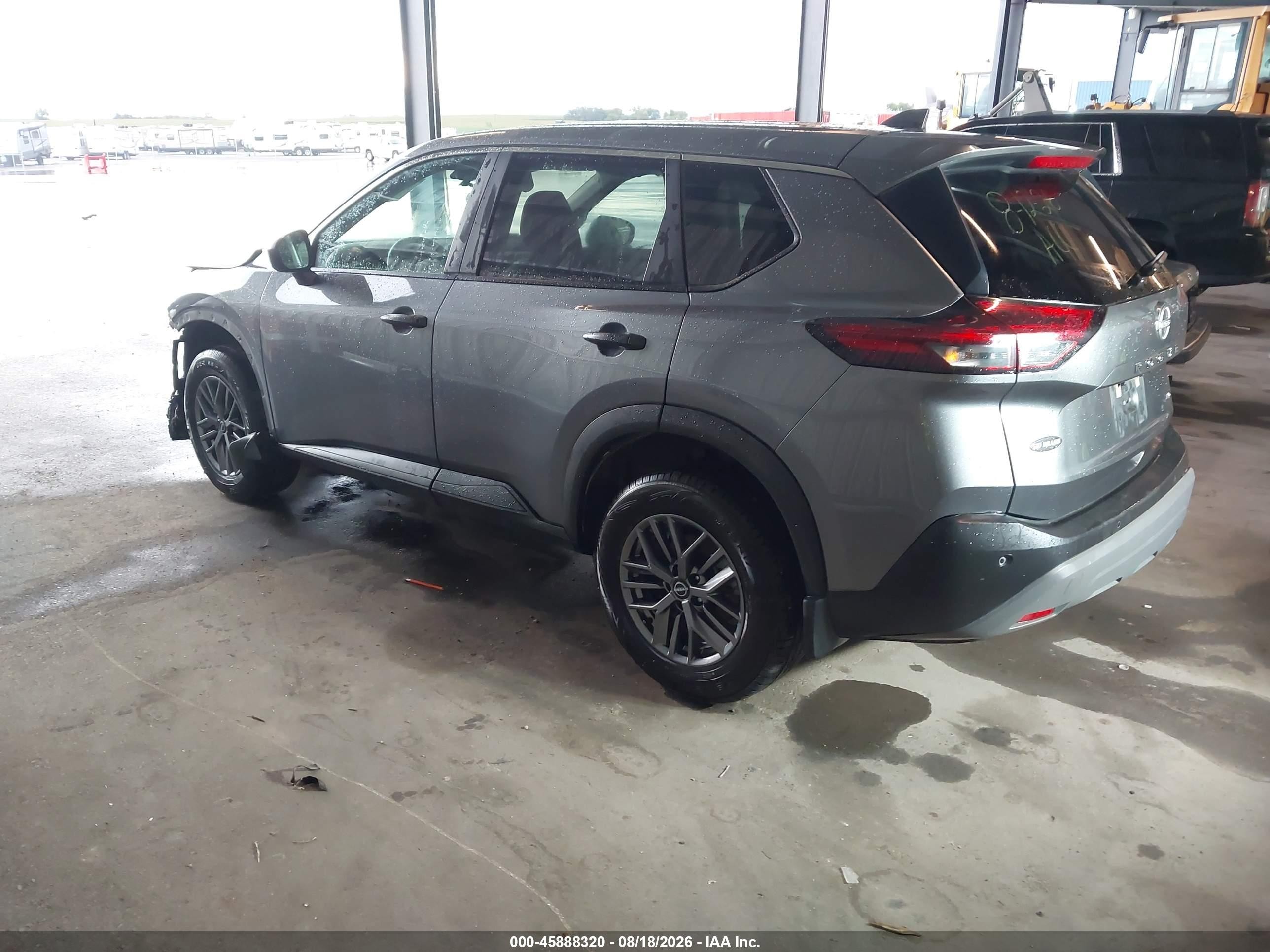 2022 Nissan Rogue S Intelligent Awd Gray vin: 5N1BT3AB2NC716708