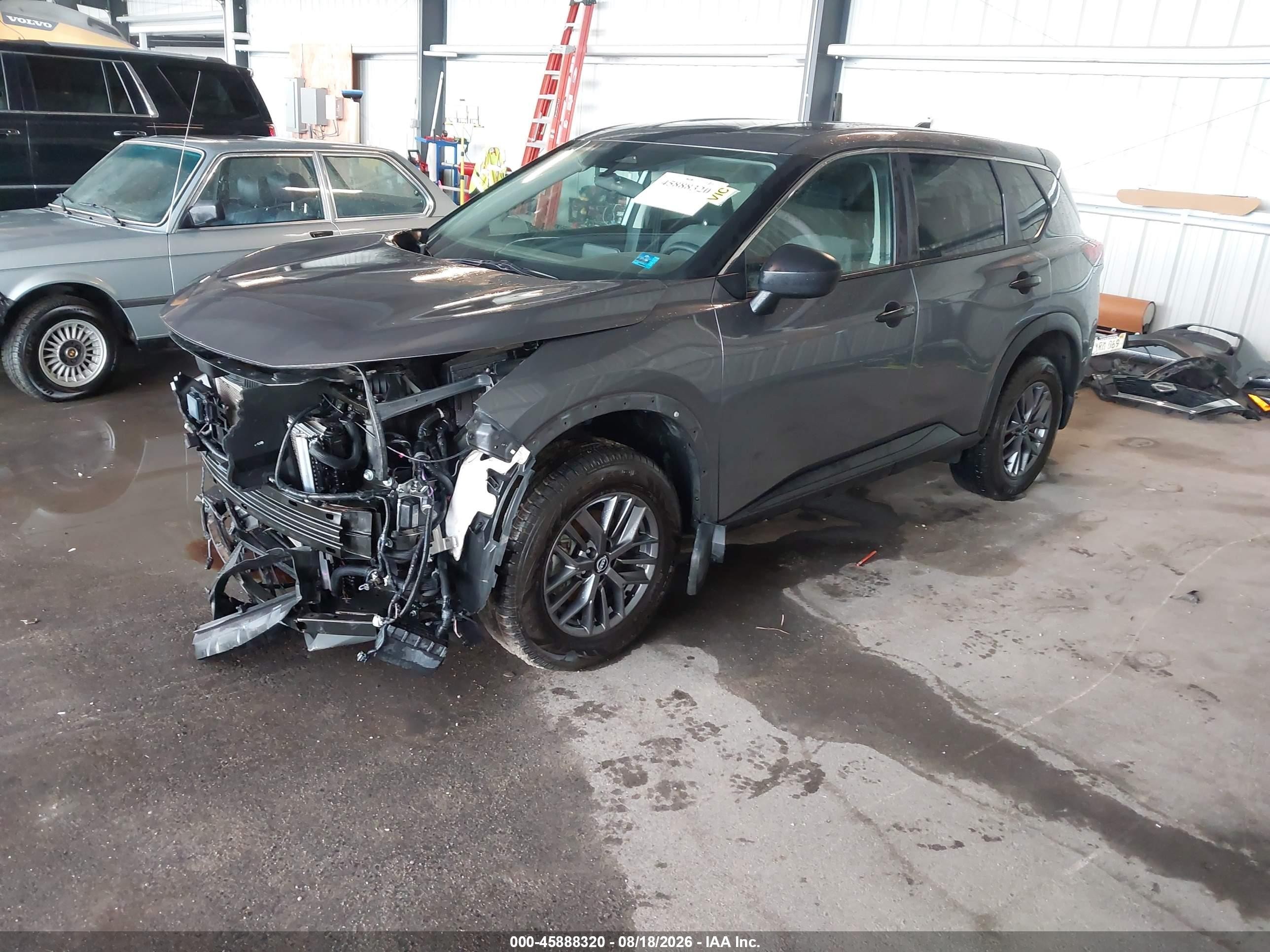 2022 Nissan Rogue S Intelligent Awd Gray vin: 5N1BT3AB2NC716708