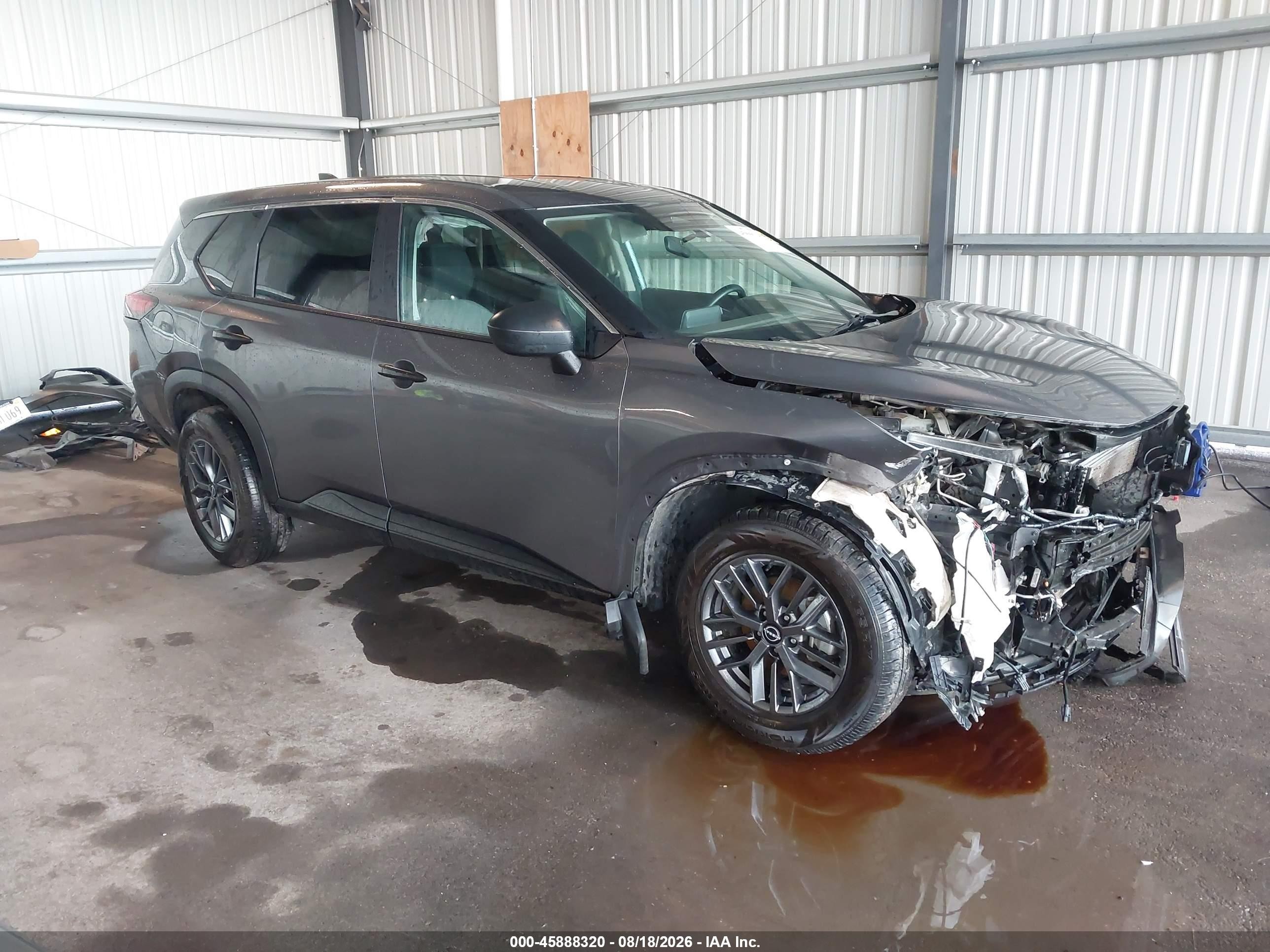 2022 Nissan Rogue S Intelligent Awd Gray vin: 5N1BT3AB2NC716708