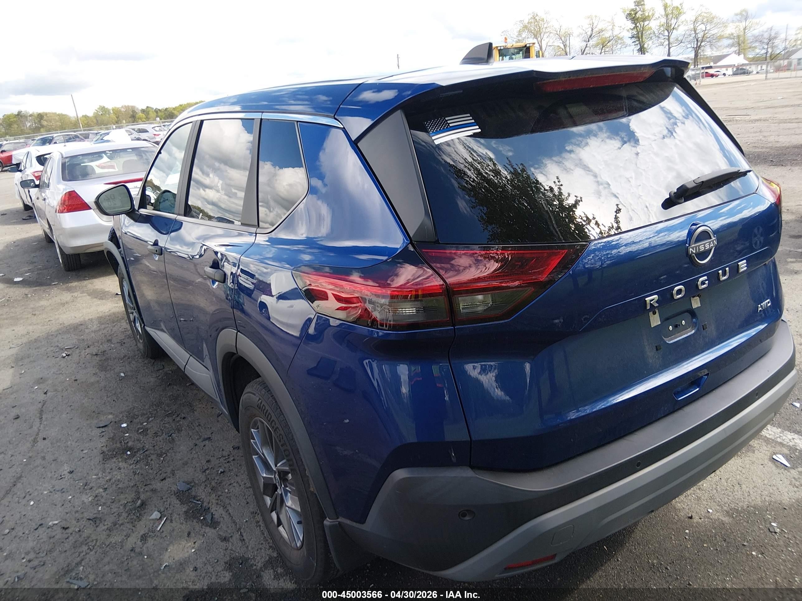 2023 Nissan Rogue S Intelligent Awd Синий vin: 5N1BT3AB2PC745208