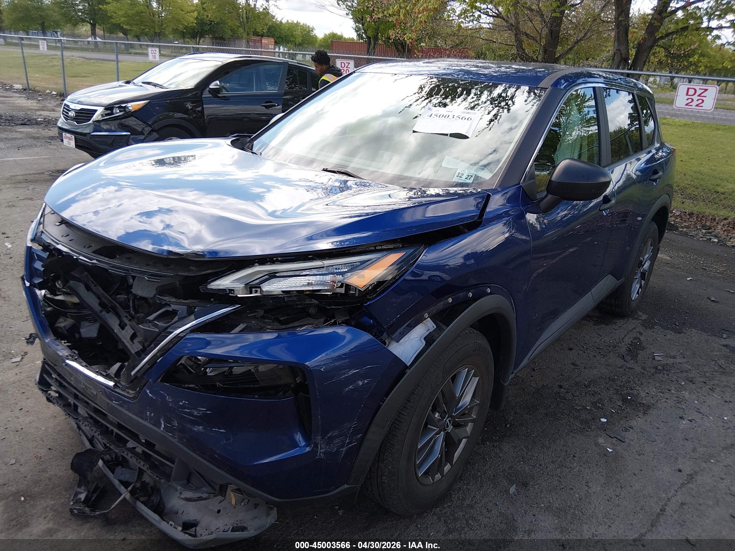 2023 Nissan Rogue S Intelligent Awd Синий vin: 5N1BT3AB2PC745208