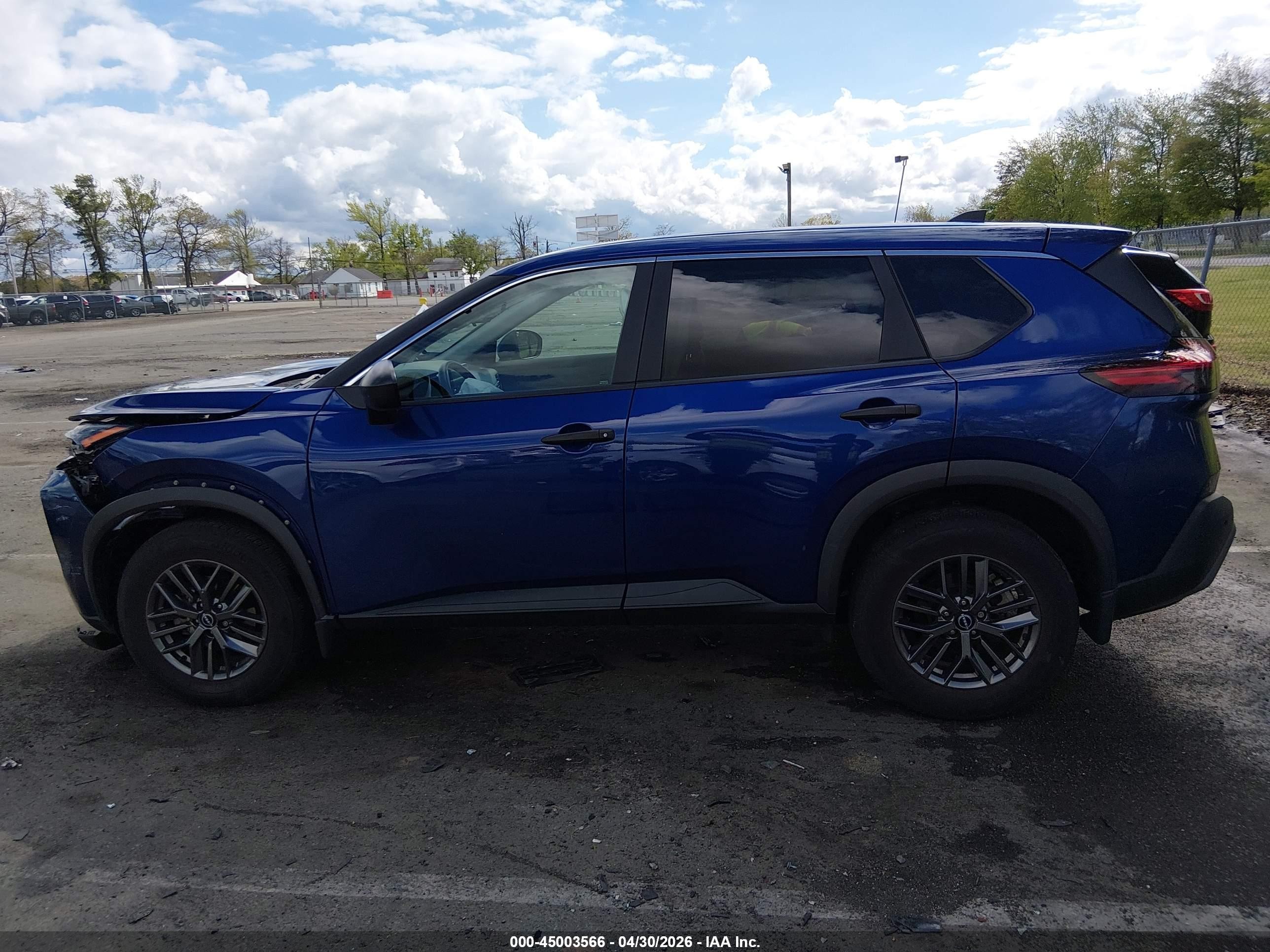 2023 Nissan Rogue S Intelligent Awd Синий vin: 5N1BT3AB2PC745208