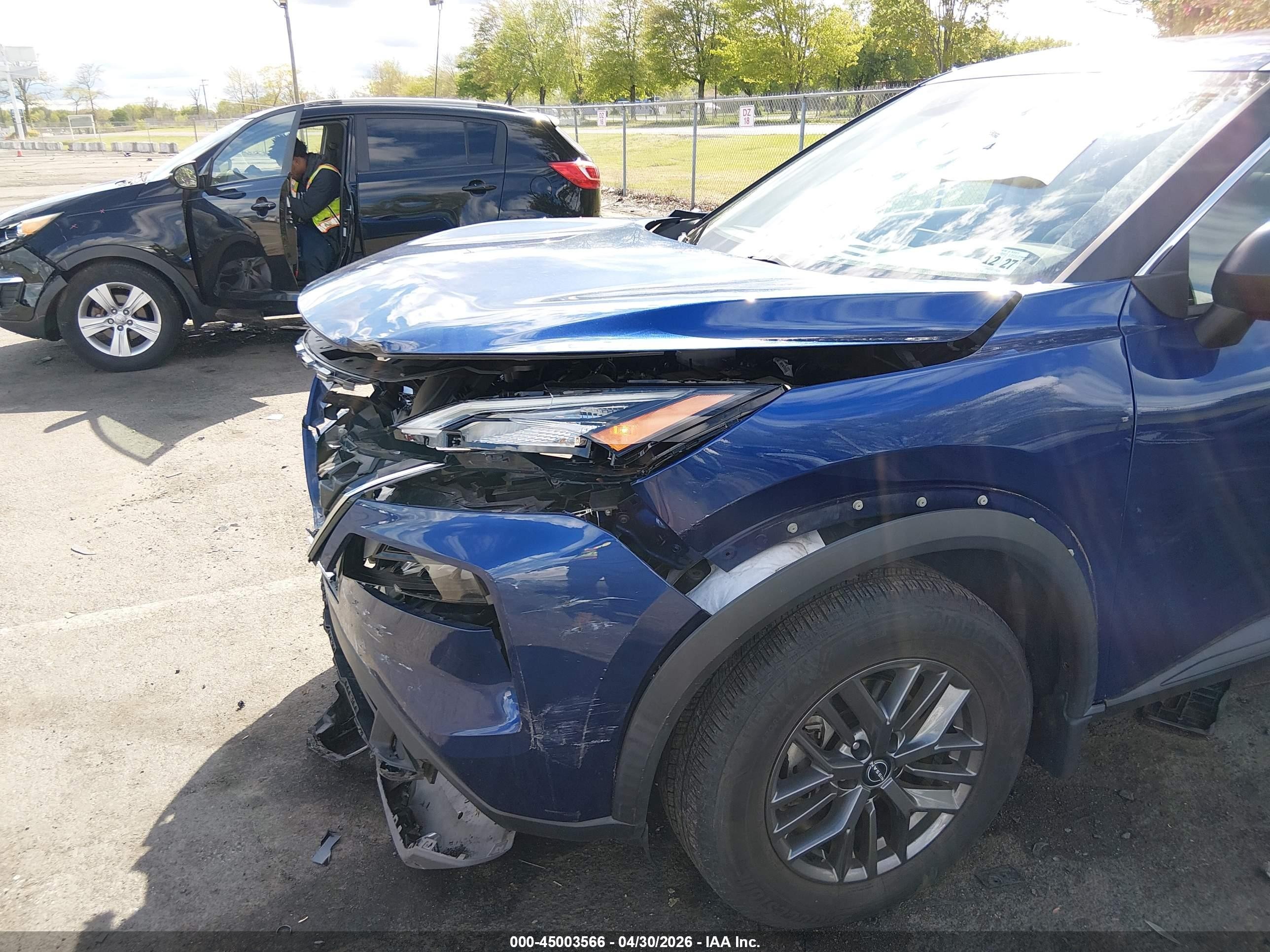 2023 Nissan Rogue S Intelligent Awd Синий vin: 5N1BT3AB2PC745208