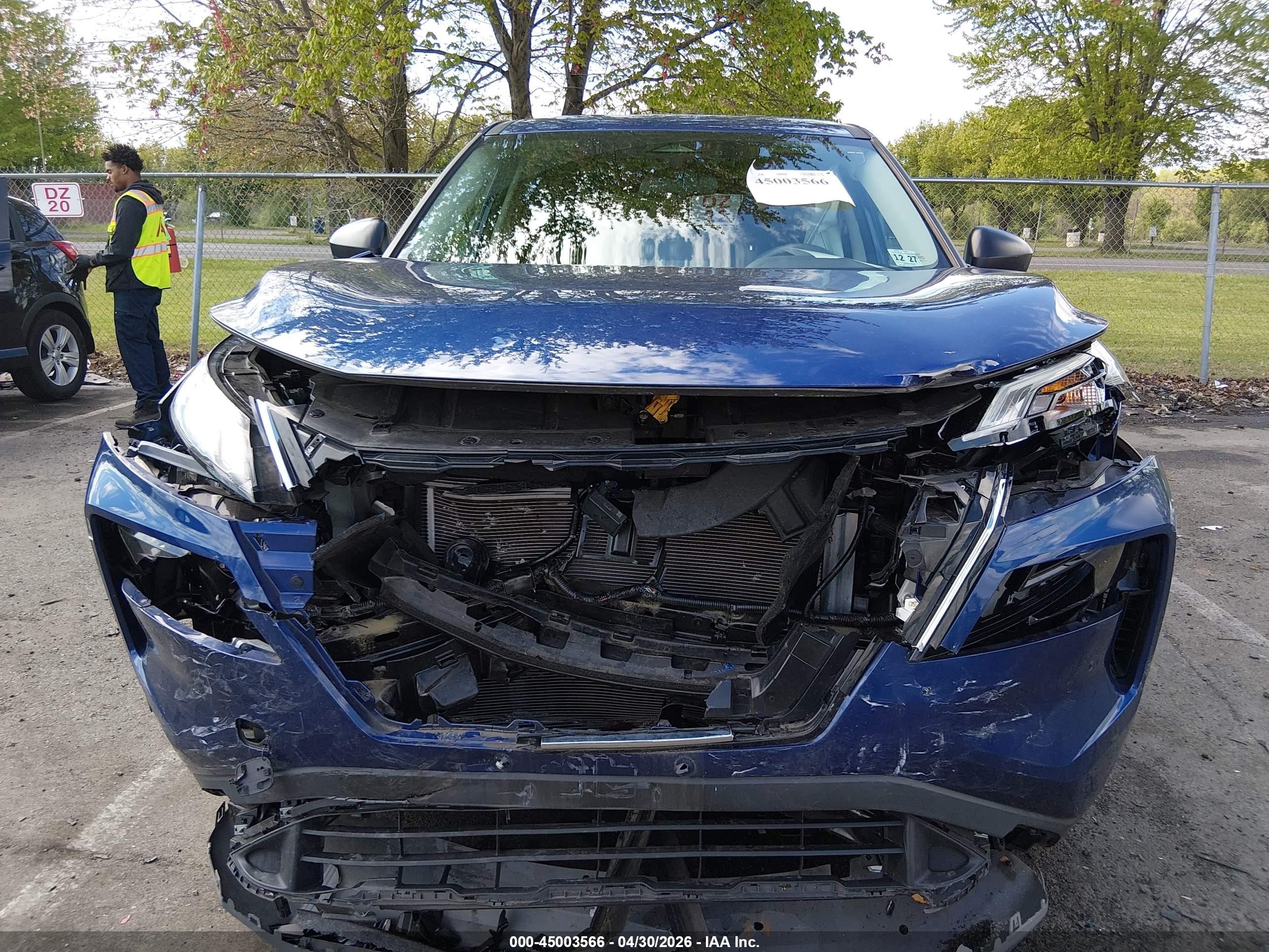 2023 Nissan Rogue S Intelligent Awd Синий vin: 5N1BT3AB2PC745208