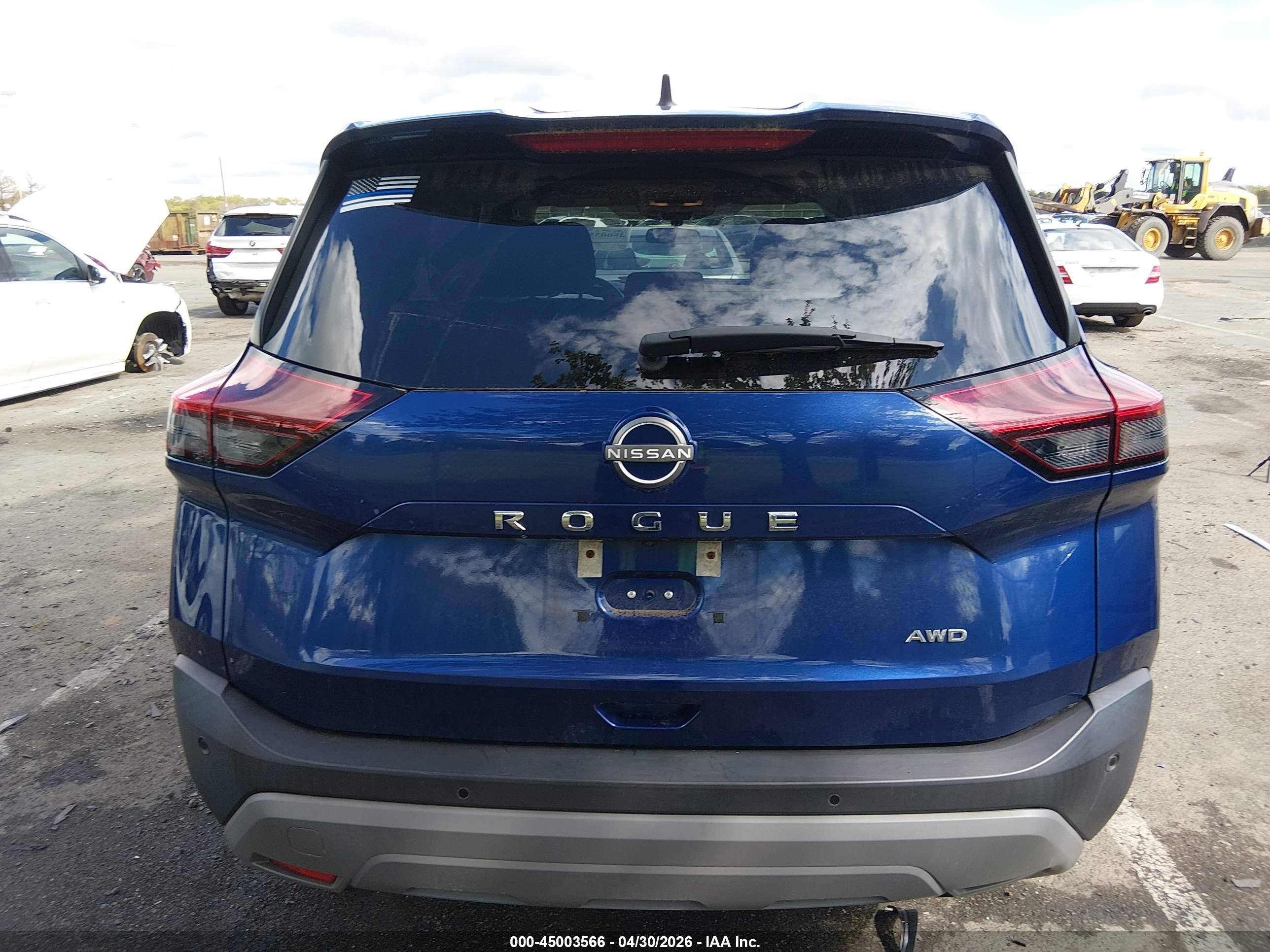 2023 Nissan Rogue S Intelligent Awd Синий vin: 5N1BT3AB2PC745208