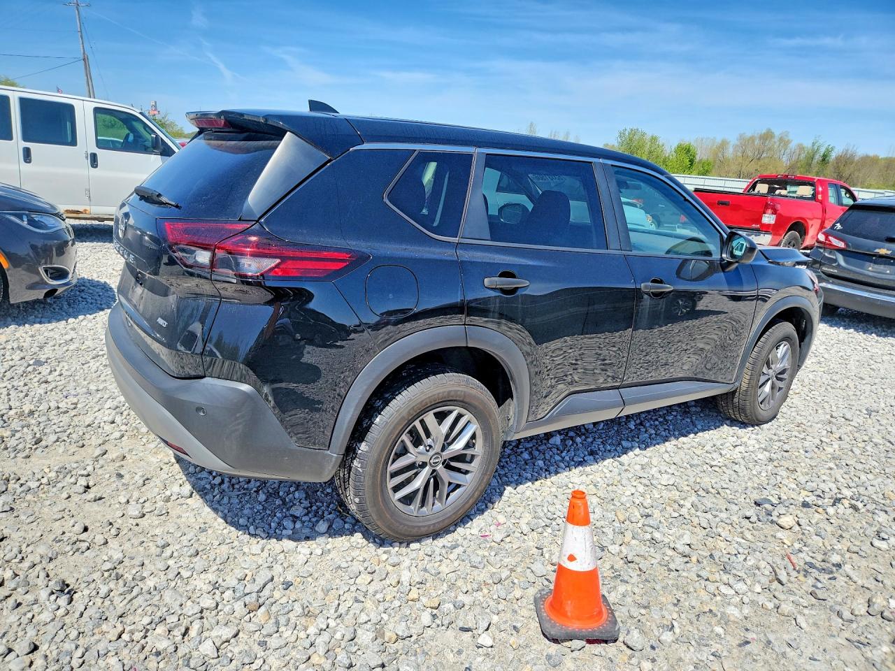 2023 Nissan Rogue S Black vin: 5N1BT3AB2PC816987