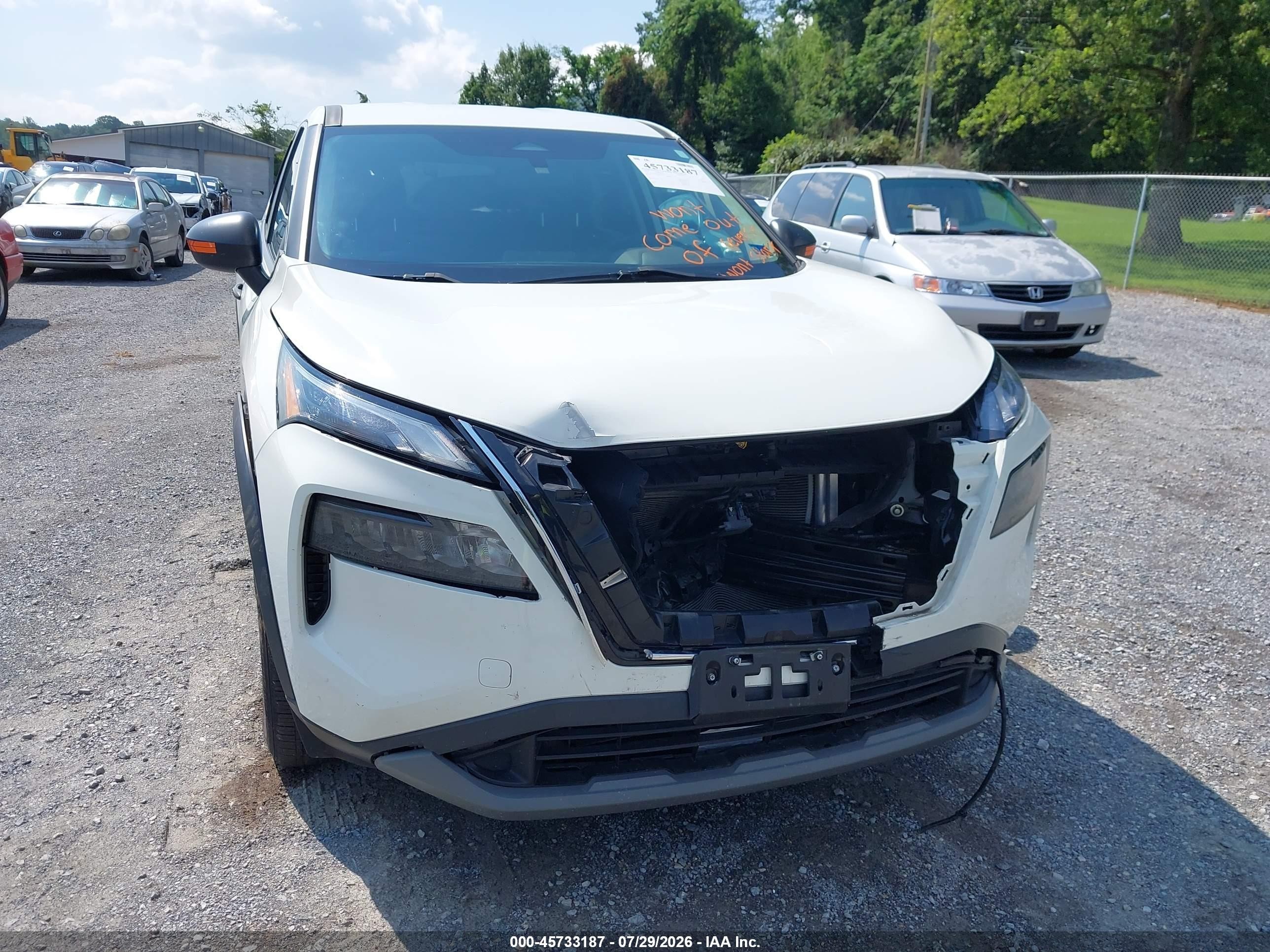 2023 Nissan Rogue S Intelligent Awd White vin: 5N1BT3AB3PC823026