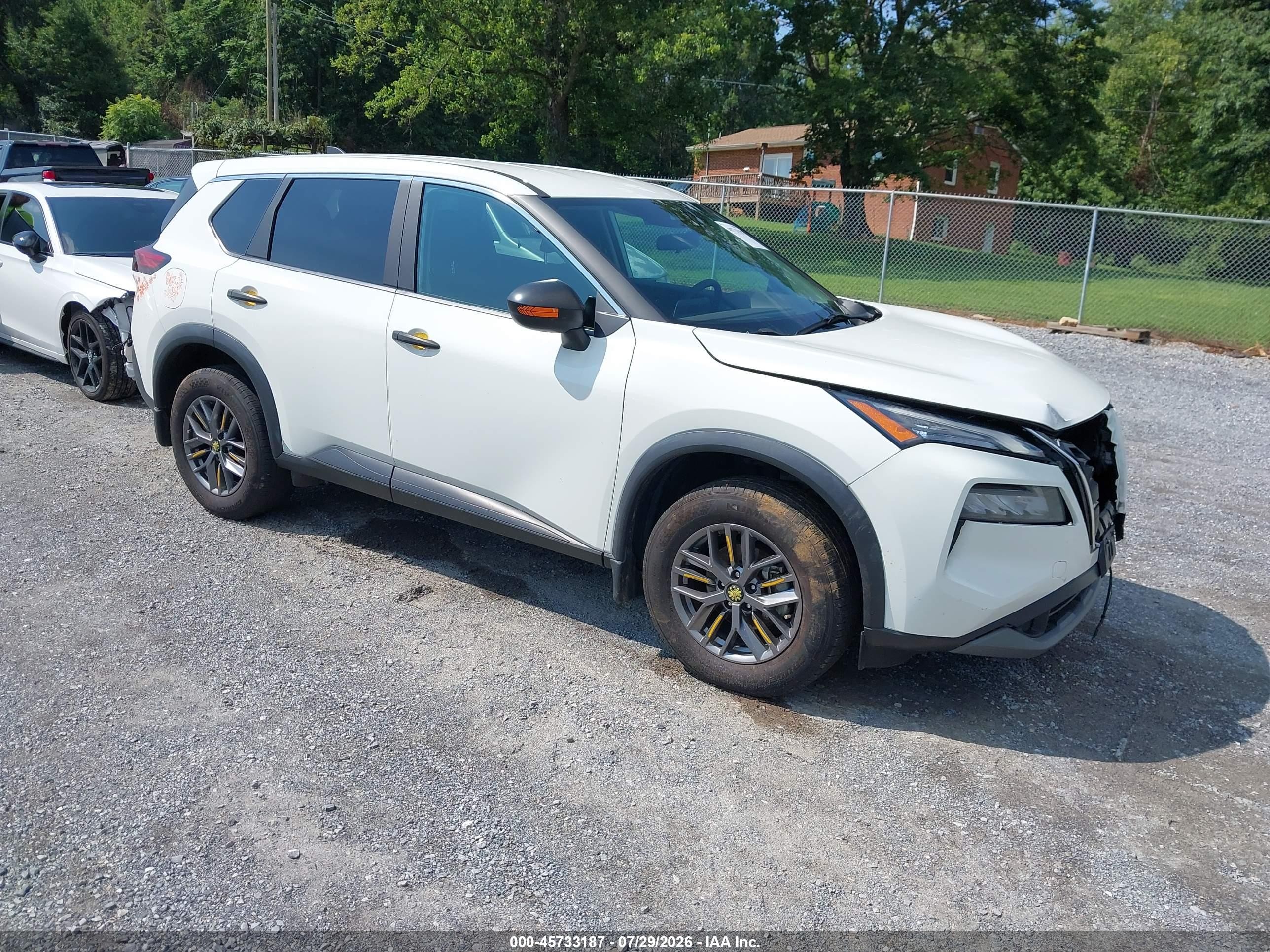 2023 Nissan Rogue S Intelligent Awd White vin: 5N1BT3AB3PC823026