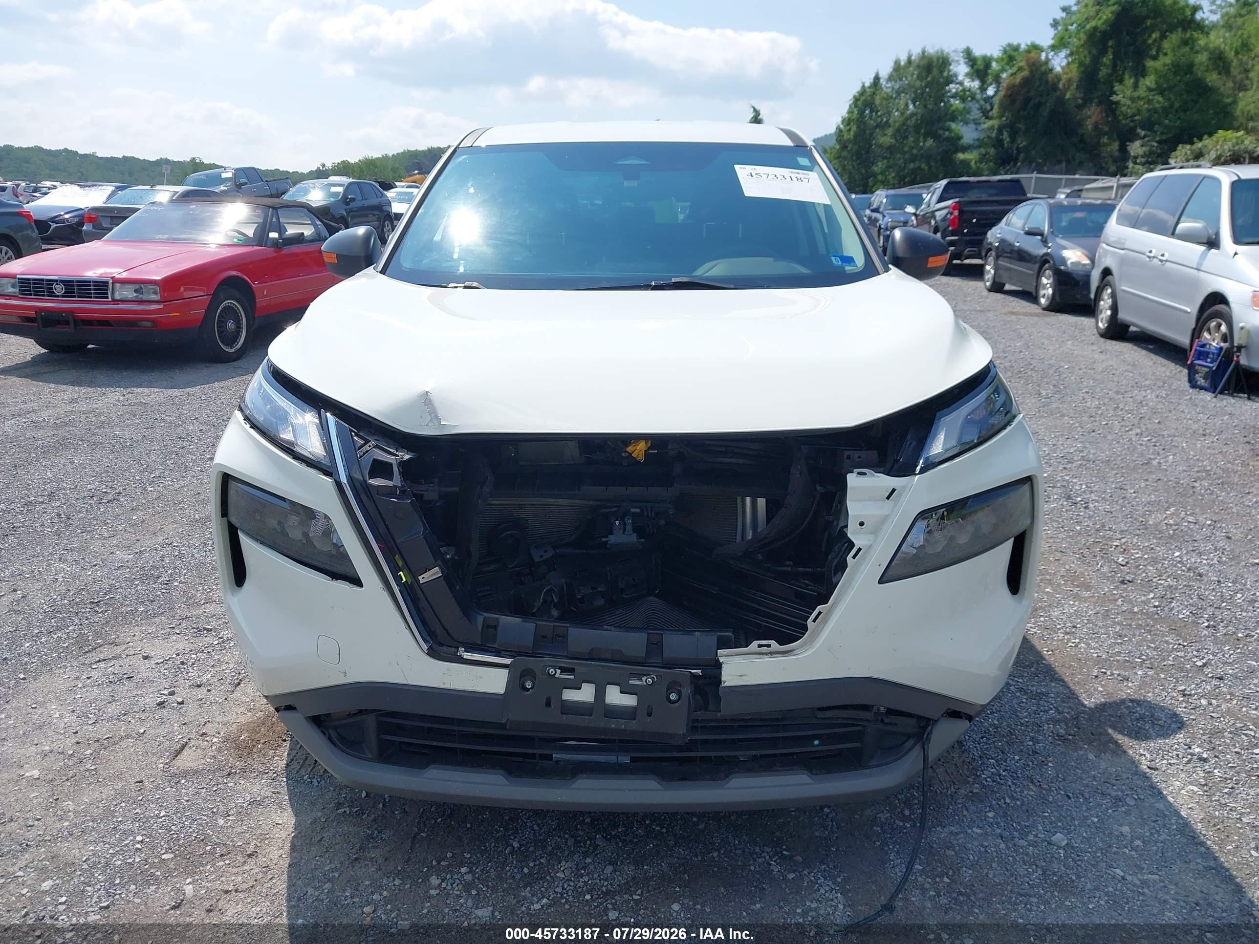 2023 Nissan Rogue S Intelligent Awd White vin: 5N1BT3AB3PC823026