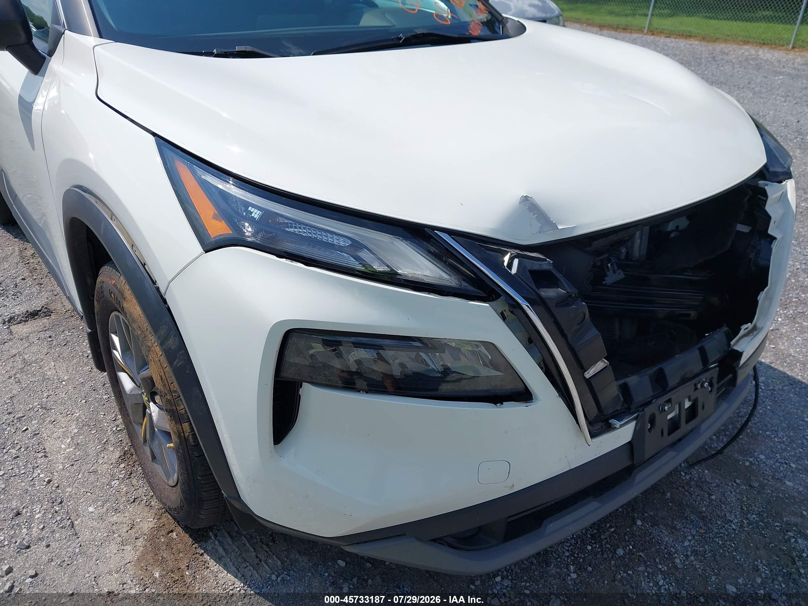 2023 Nissan Rogue S Intelligent Awd White vin: 5N1BT3AB3PC823026