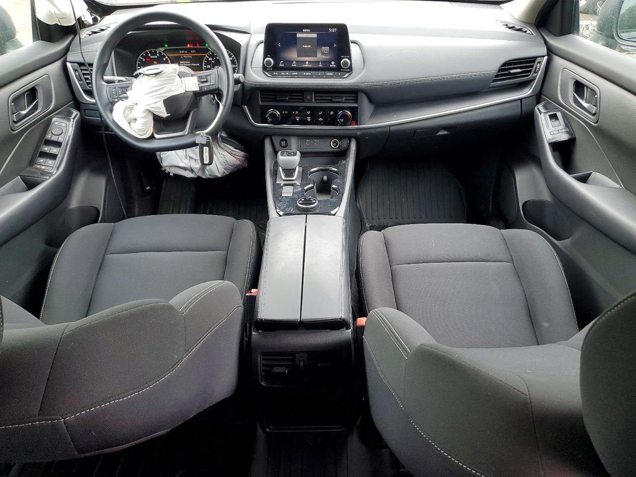 2025 Nissan Rogue S Black vin: 5N1BT3AB3SC801522