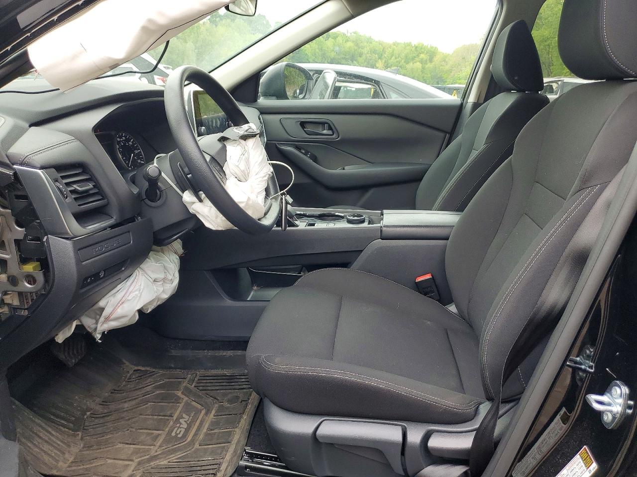 2025 Nissan Rogue S Black vin: 5N1BT3AB3SC801522