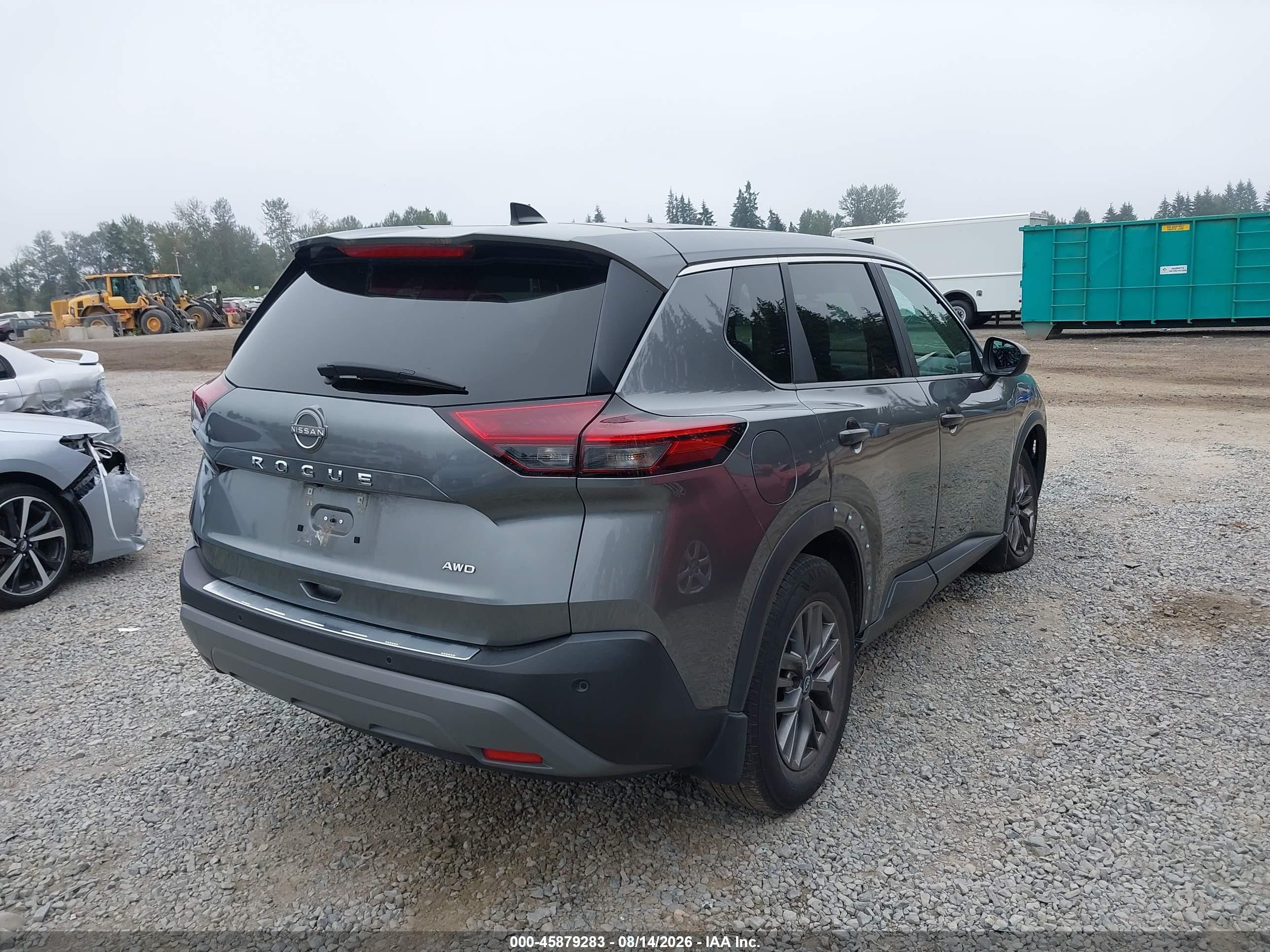 2023 Nissan Rogue S Intelligent Awd Gray vin: 5N1BT3AB5PC761015