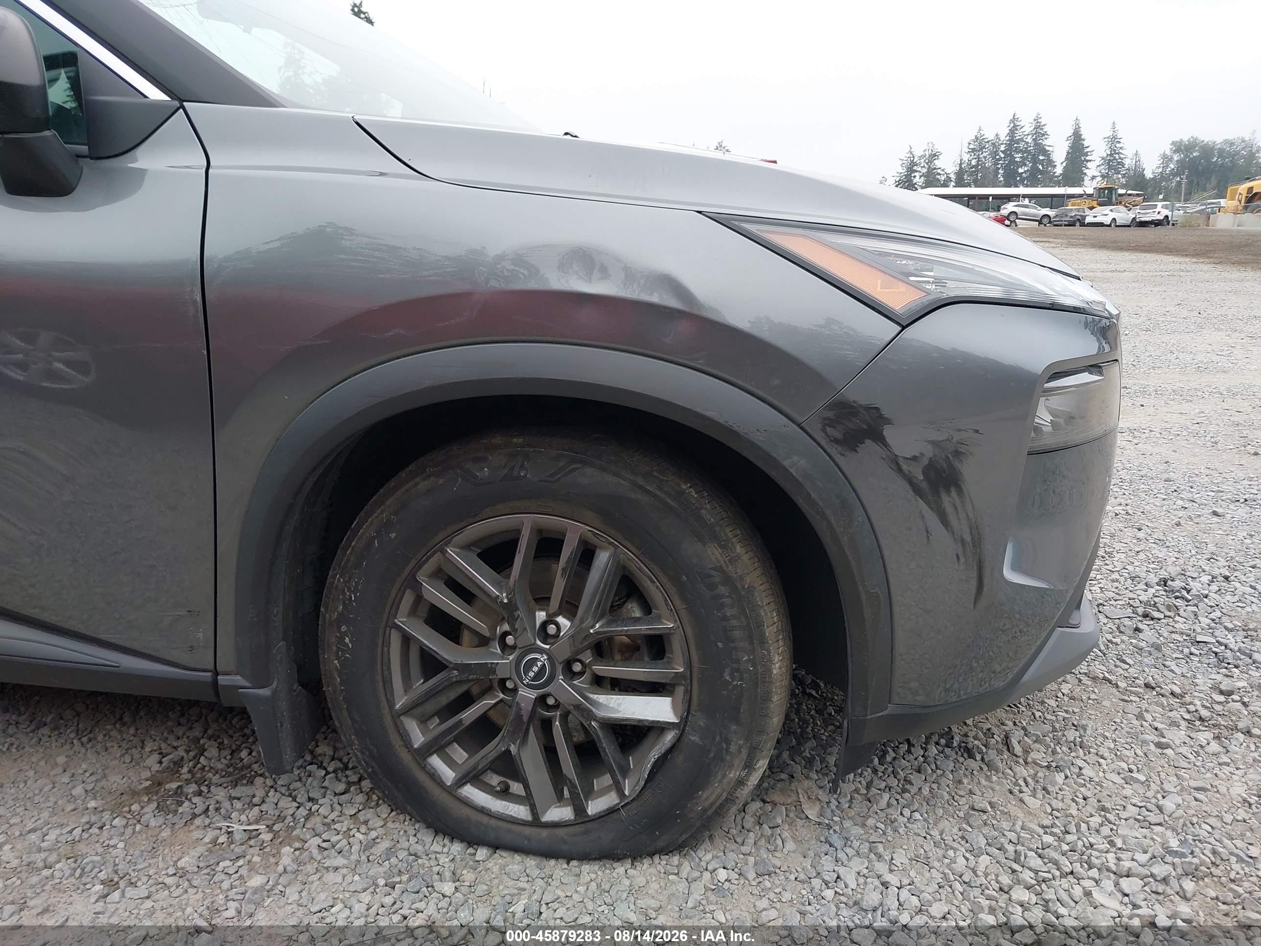 2023 Nissan Rogue S Intelligent Awd Gray vin: 5N1BT3AB5PC761015
