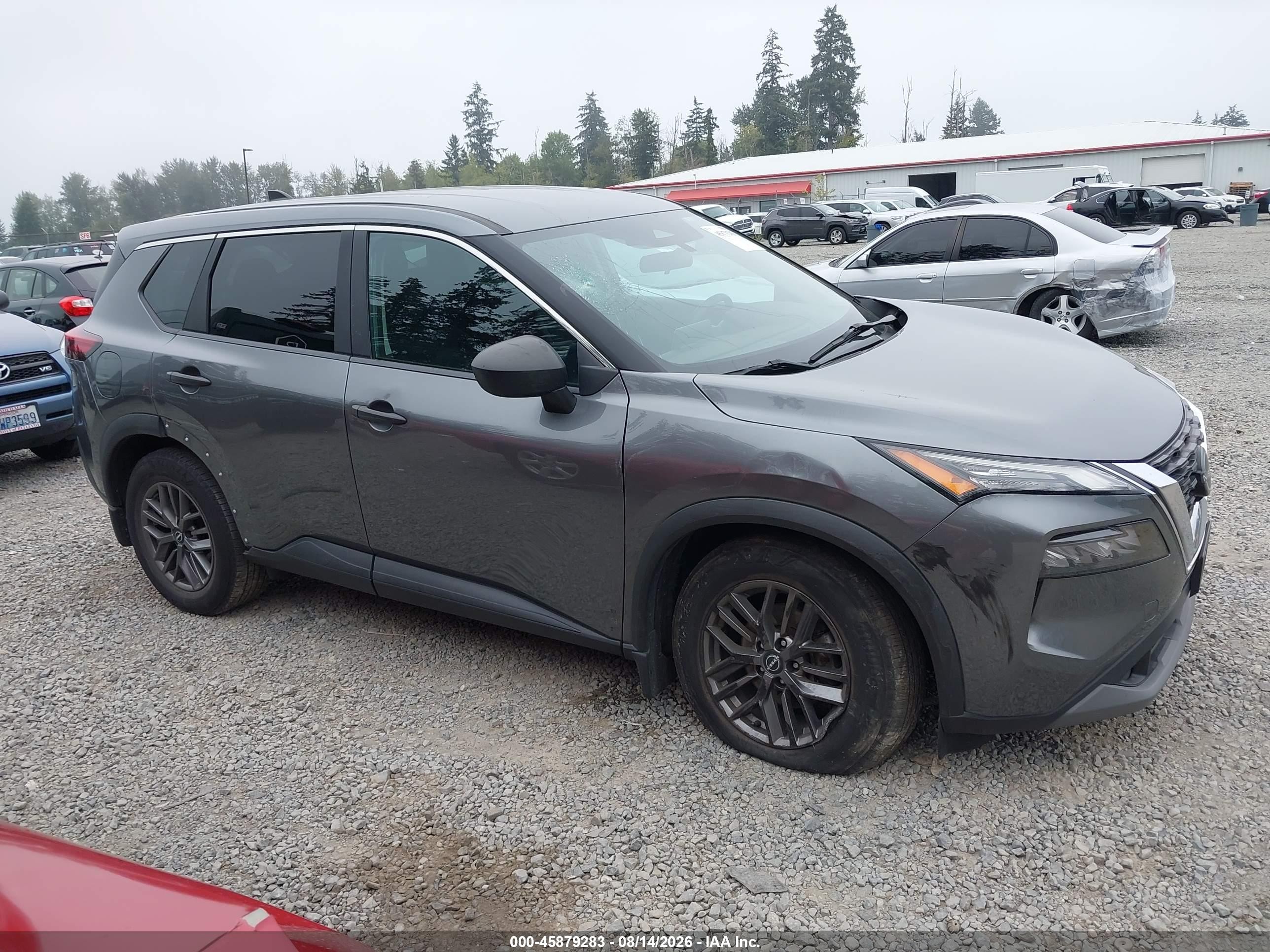 2023 Nissan Rogue S Intelligent Awd Gray vin: 5N1BT3AB5PC761015