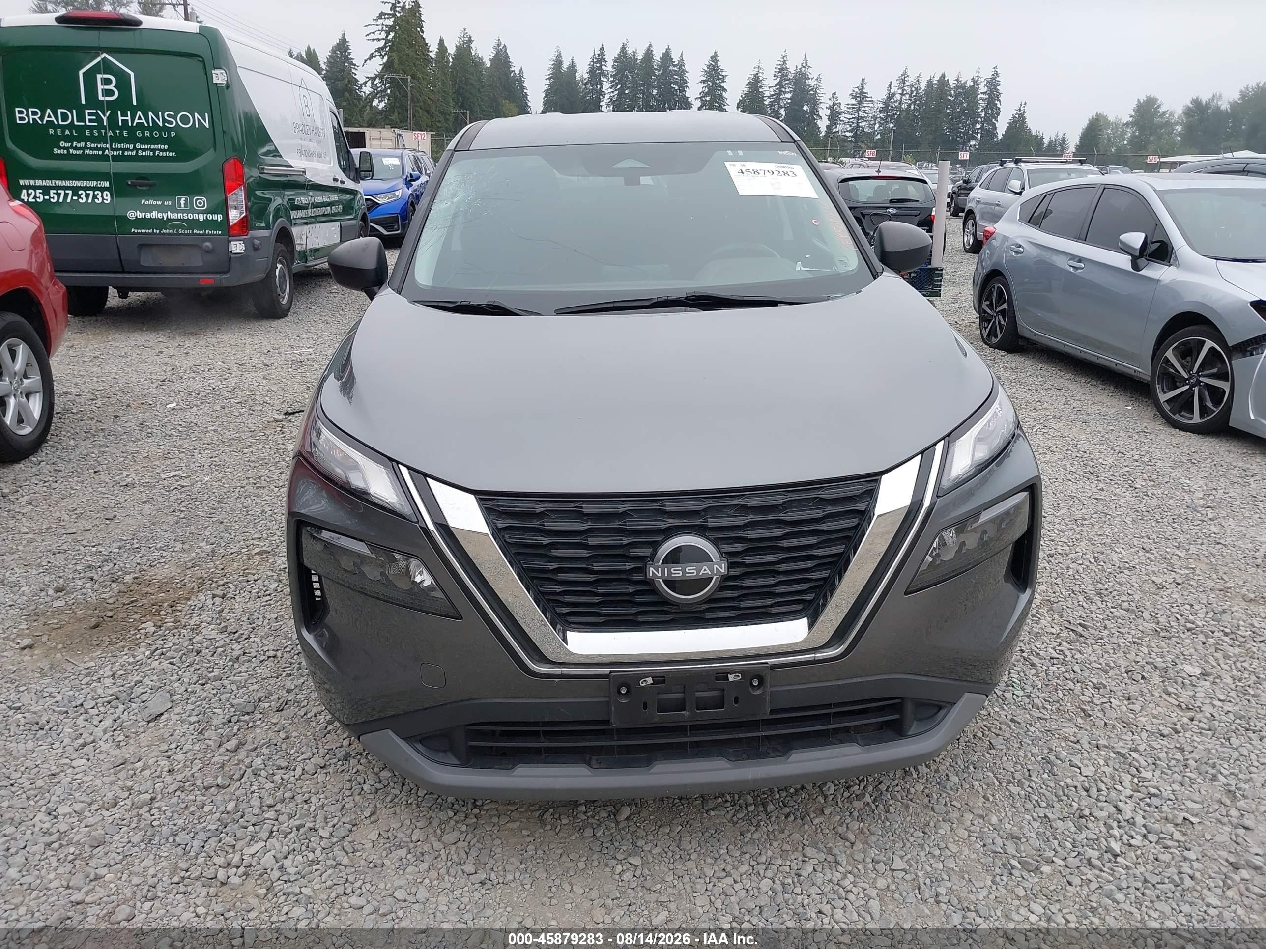 2023 Nissan Rogue S Intelligent Awd Gray vin: 5N1BT3AB5PC761015